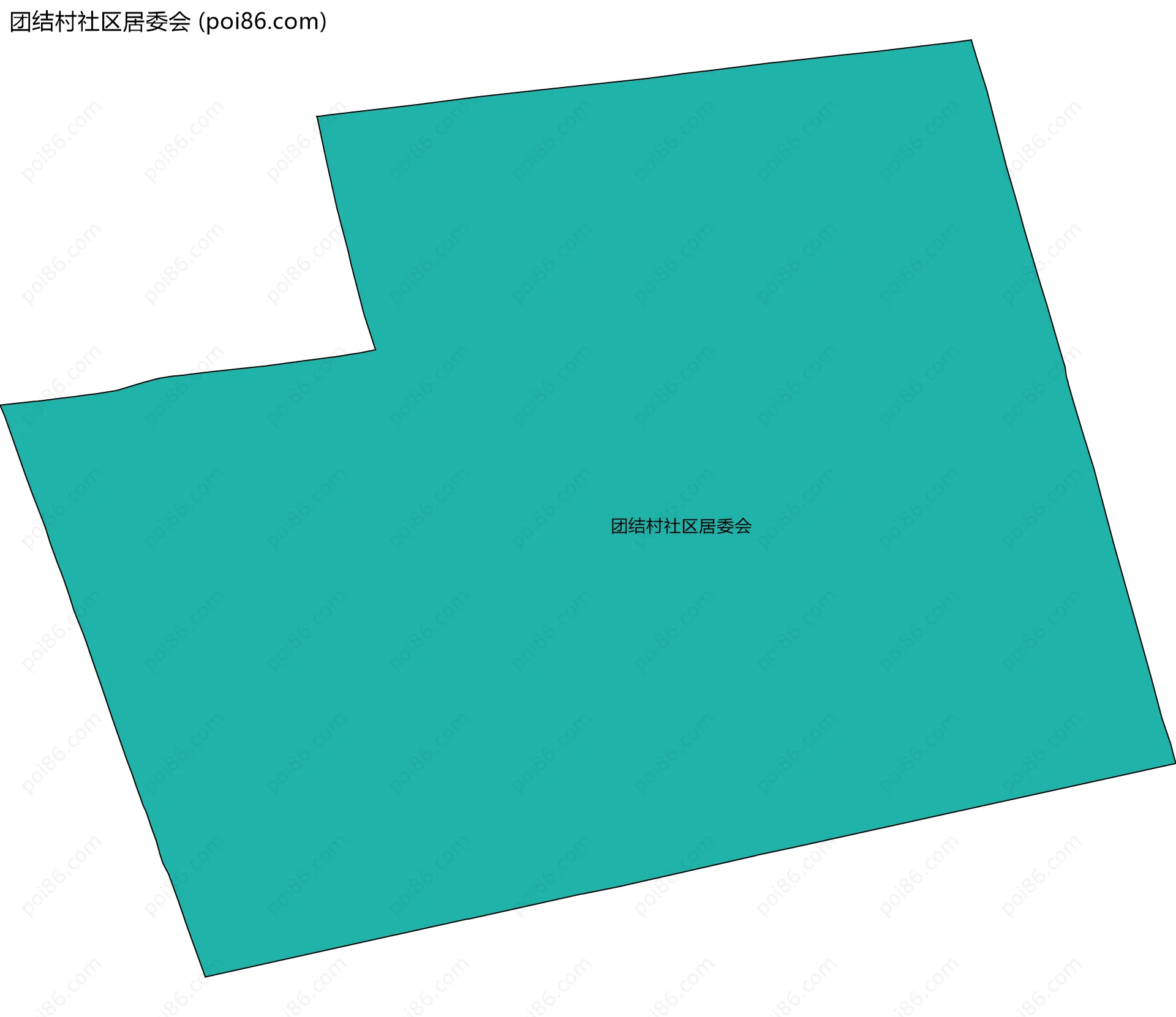 团结村社区居委会边界地图