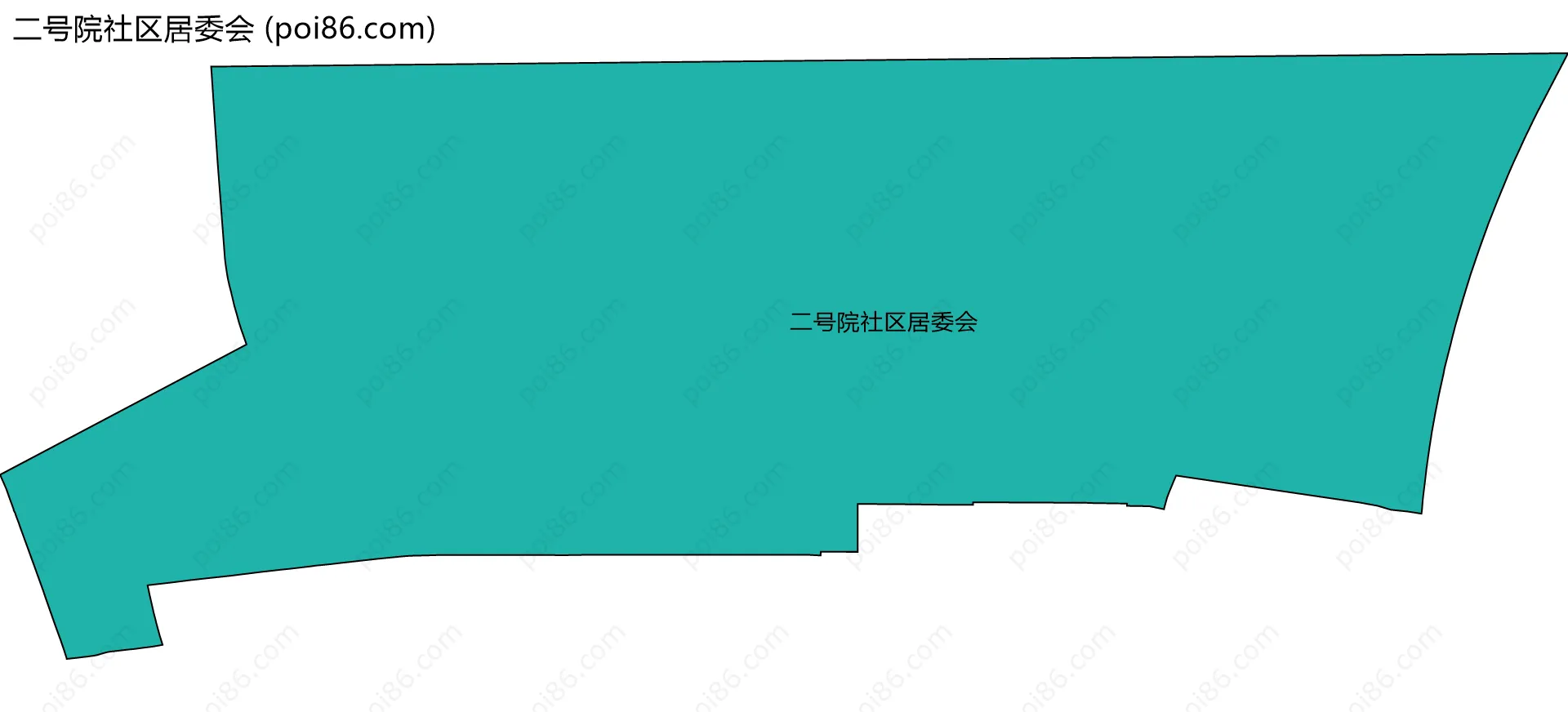 二号院社区居委会边界地图