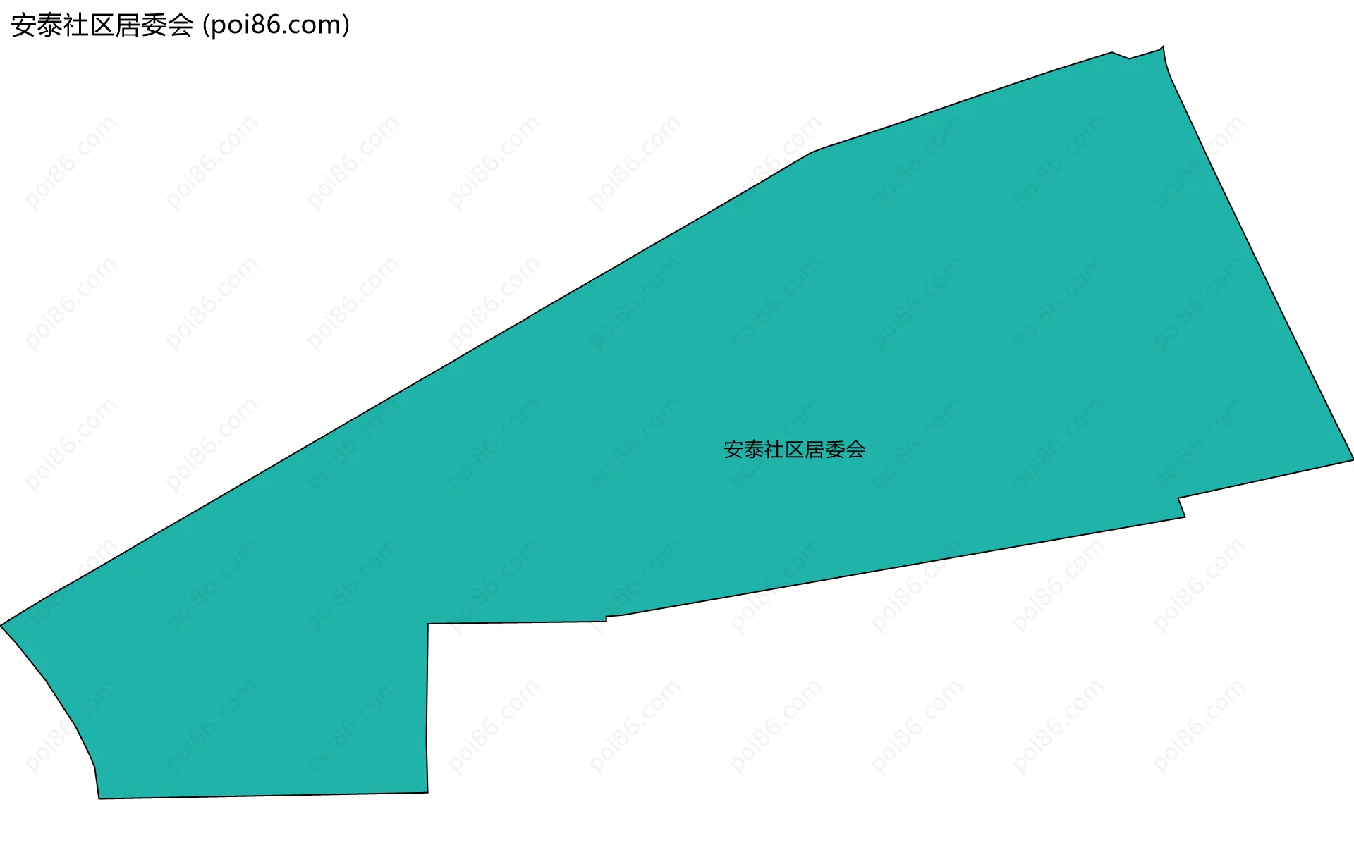 安泰社区居委会边界地图