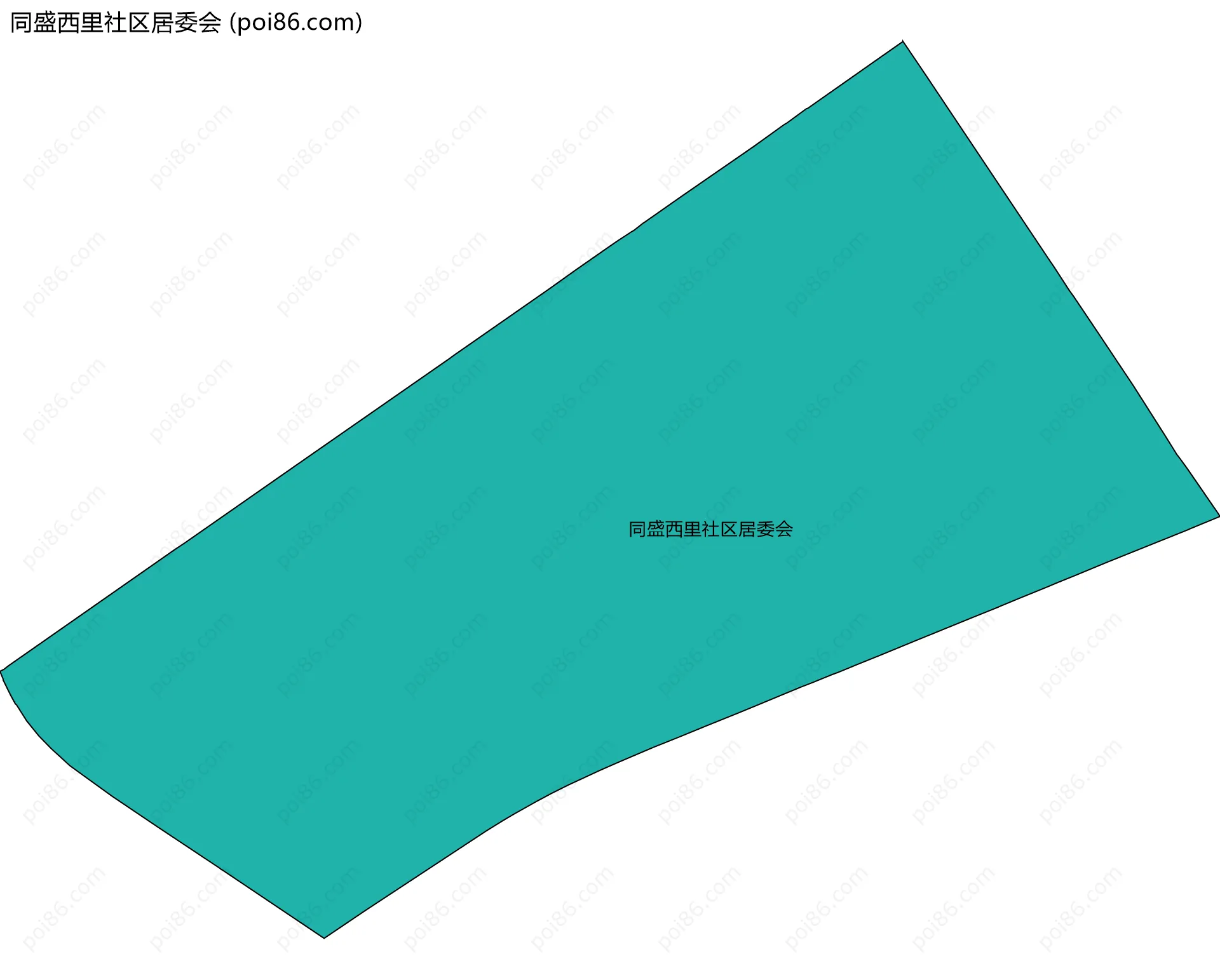 同盛西里社区居委会边界地图