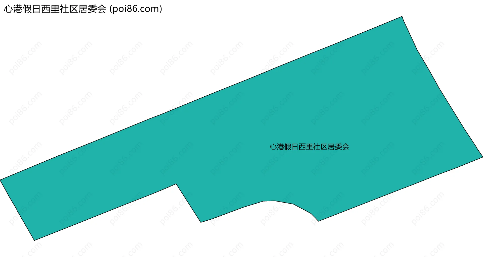 心港假日西里社区居委会边界地图