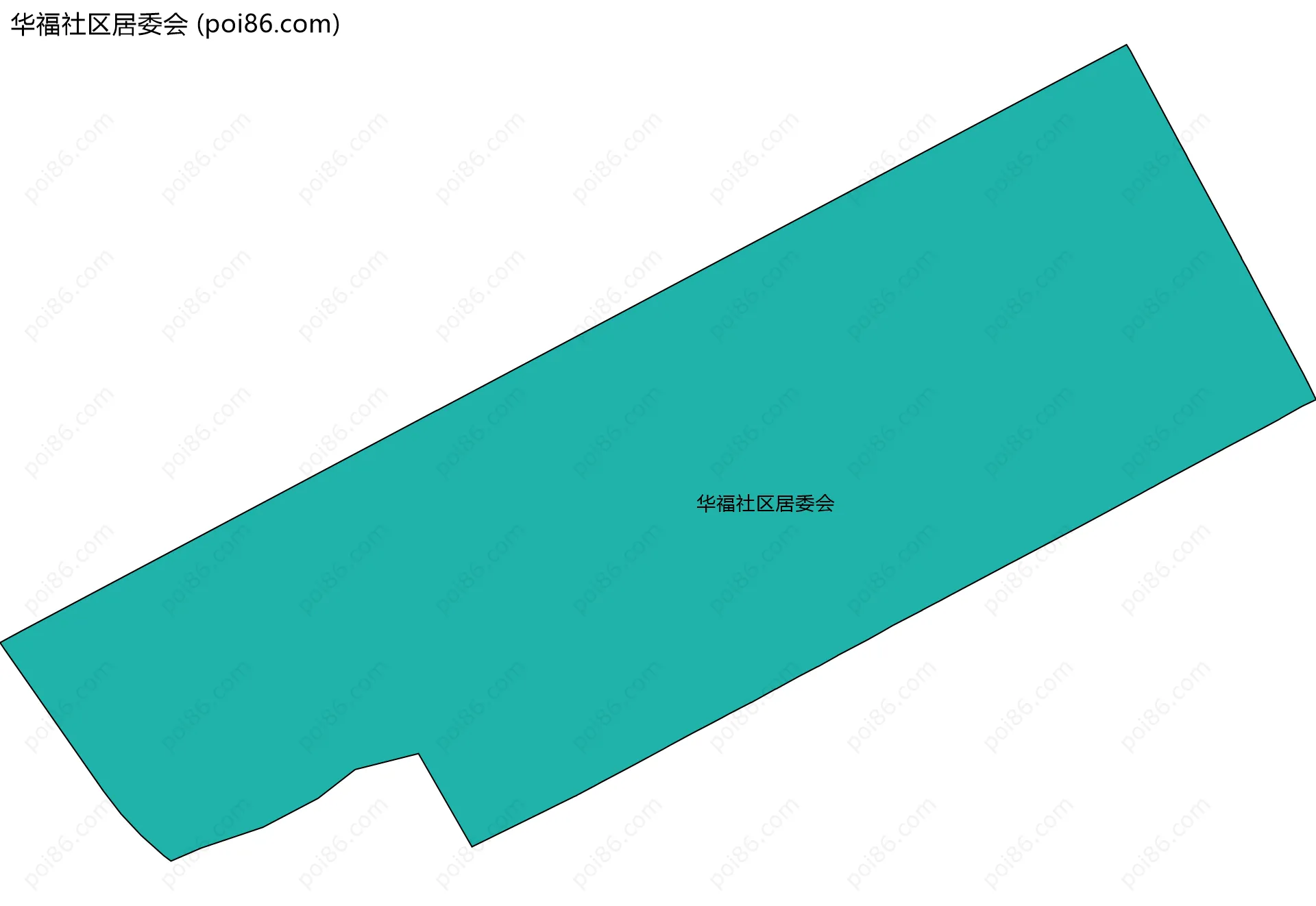 华福社区居委会边界地图