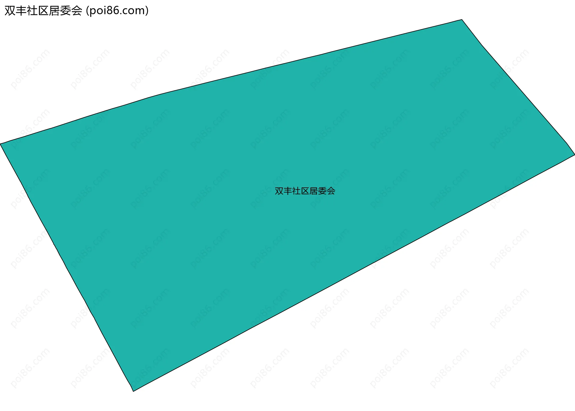 双丰社区居委会边界地图