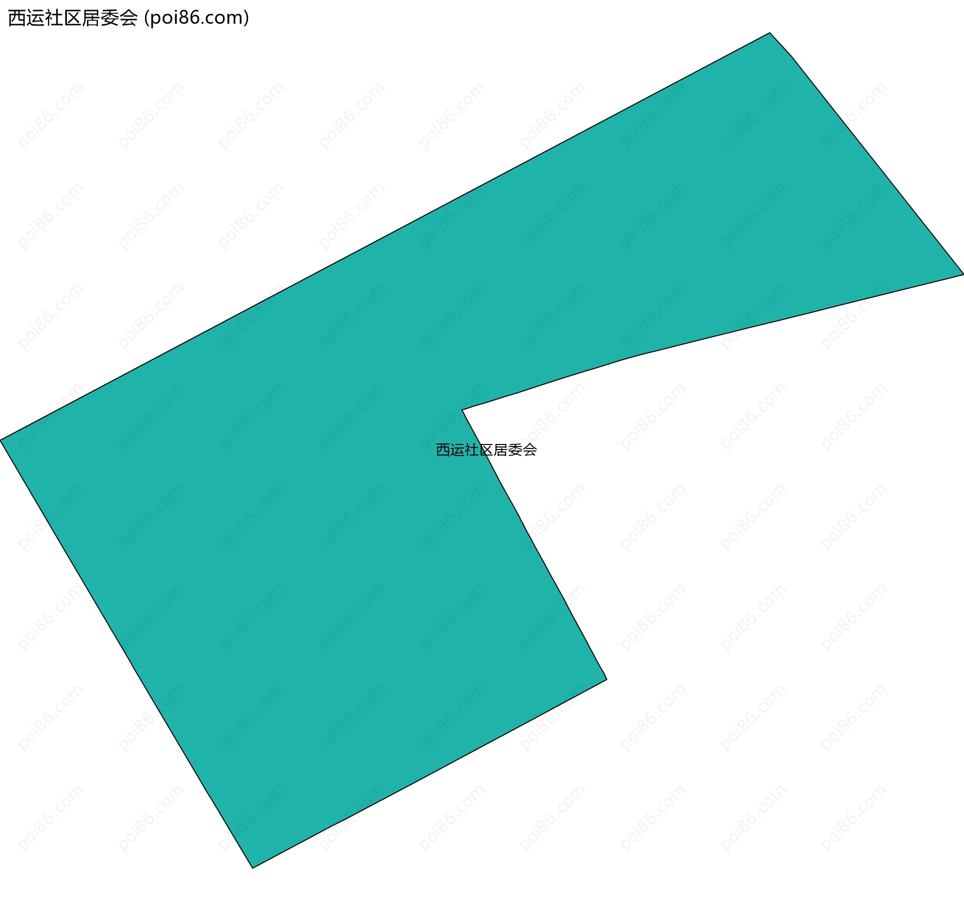 西运社区居委会边界地图