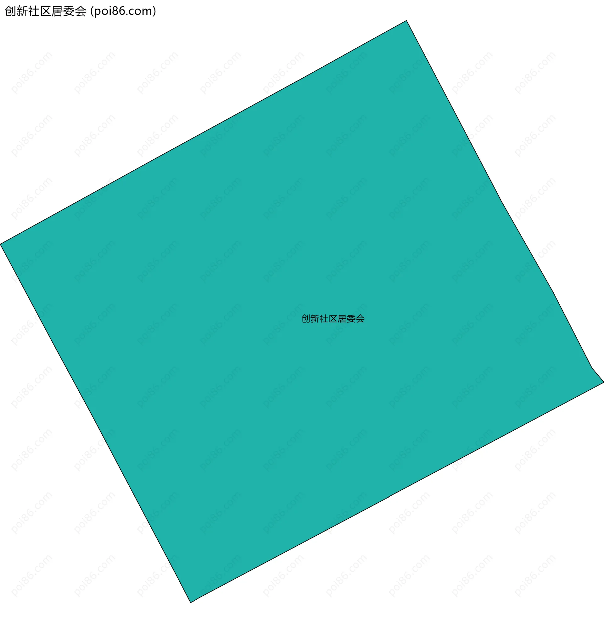 创新社区居委会边界地图