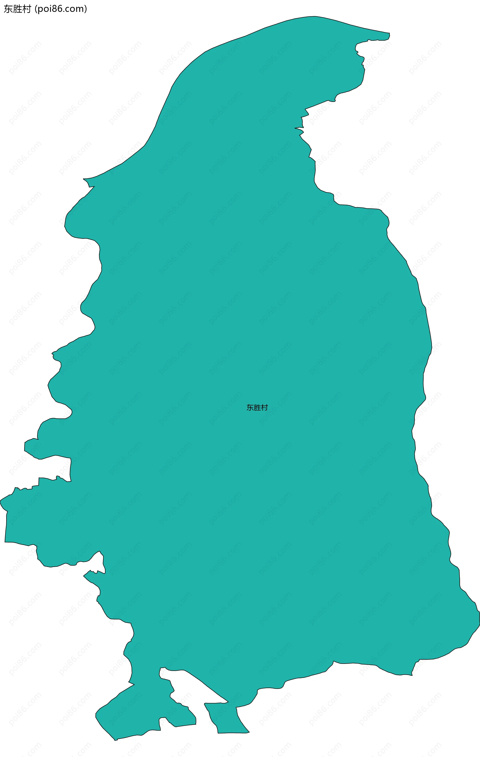 东胜村边界地图