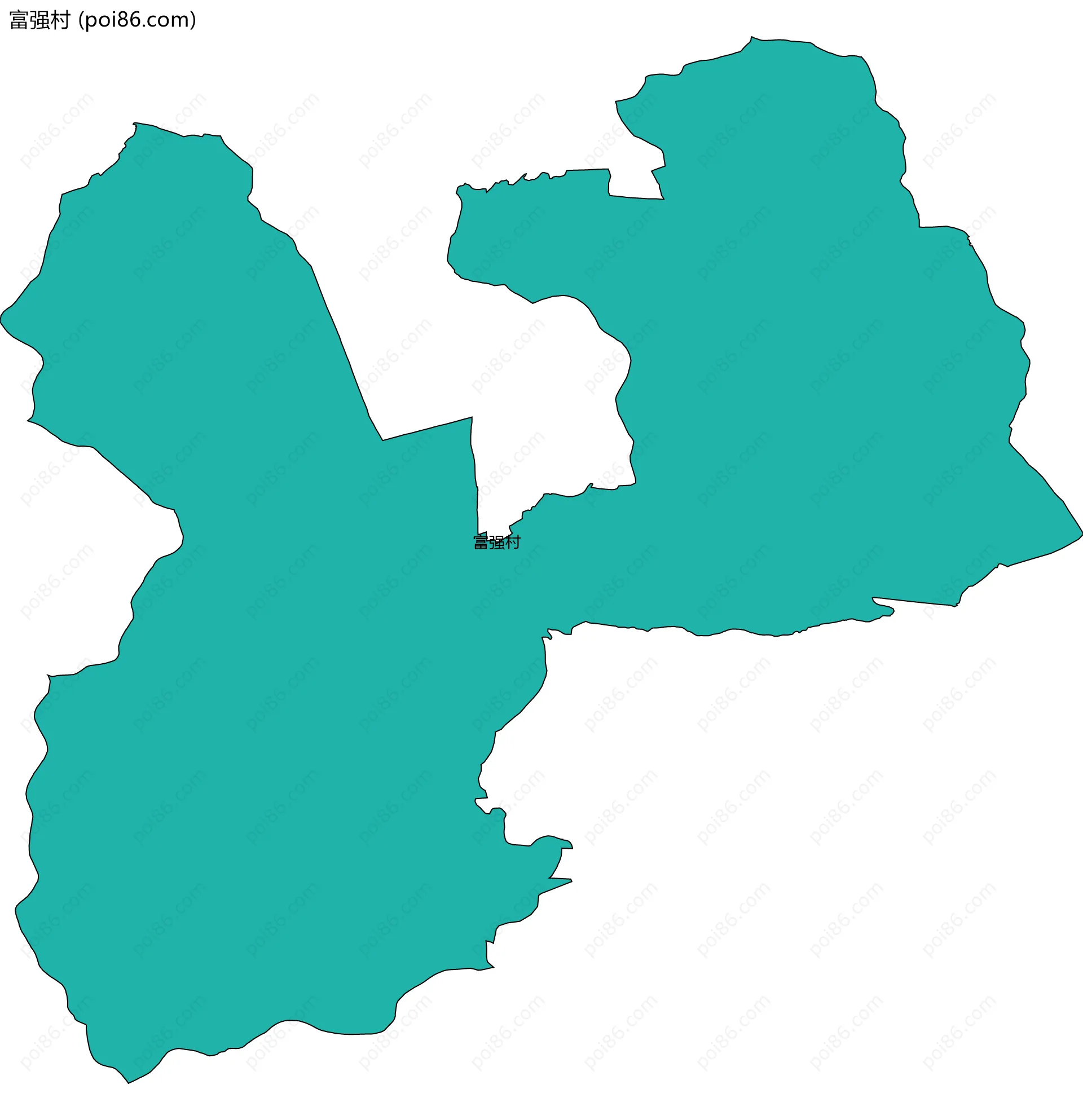 富强村边界地图