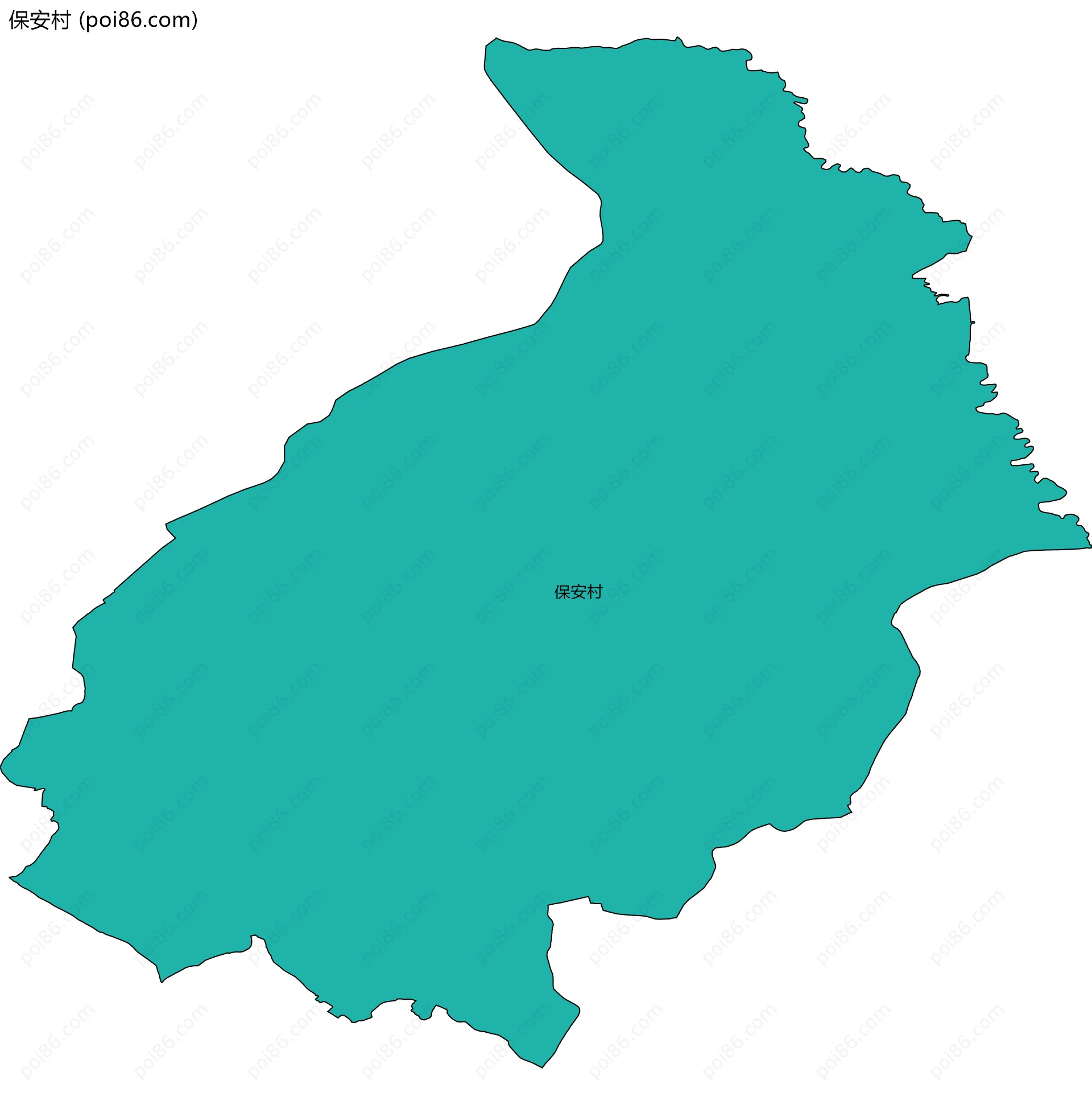 保安村边界地图