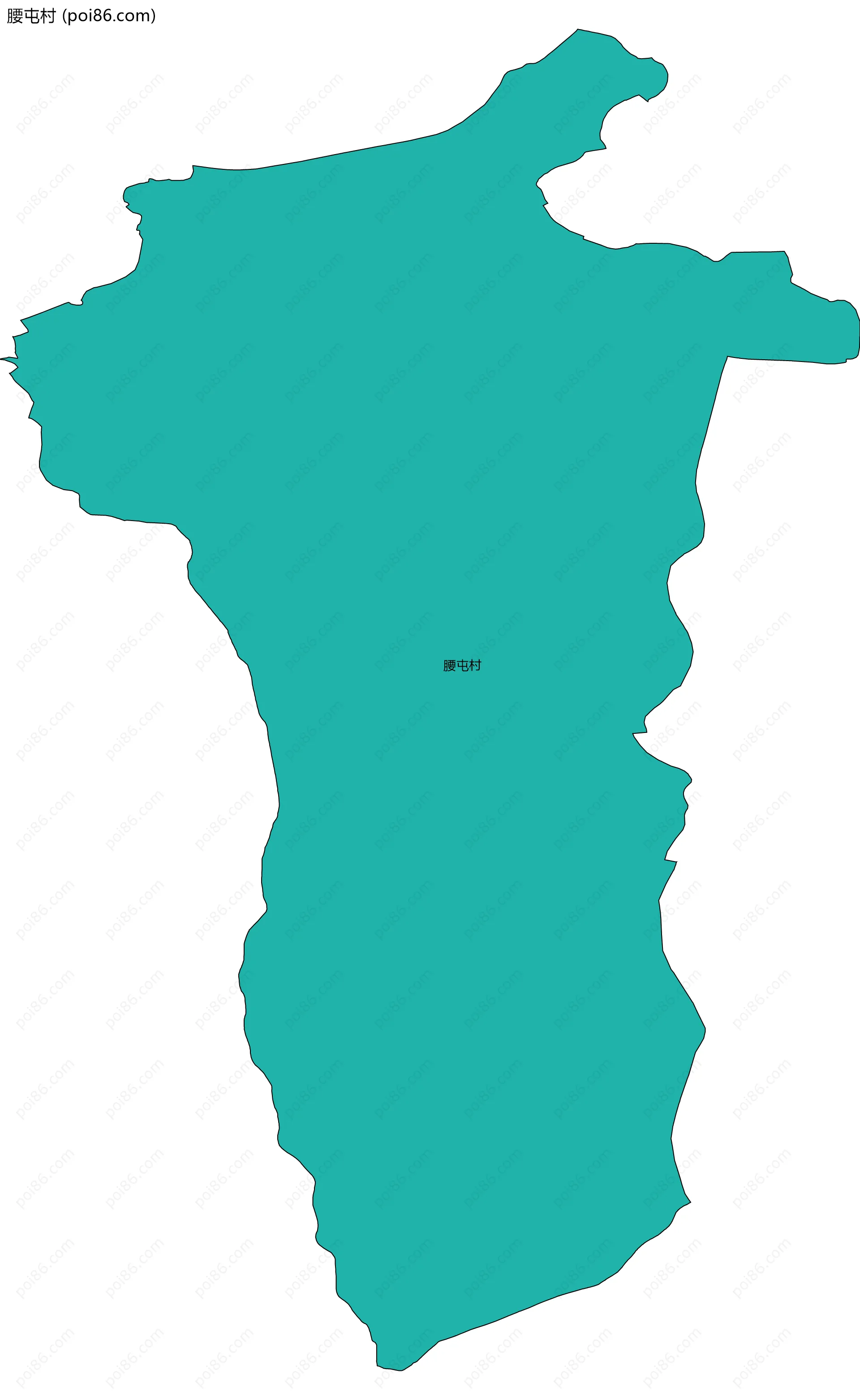 腰屯村边界地图