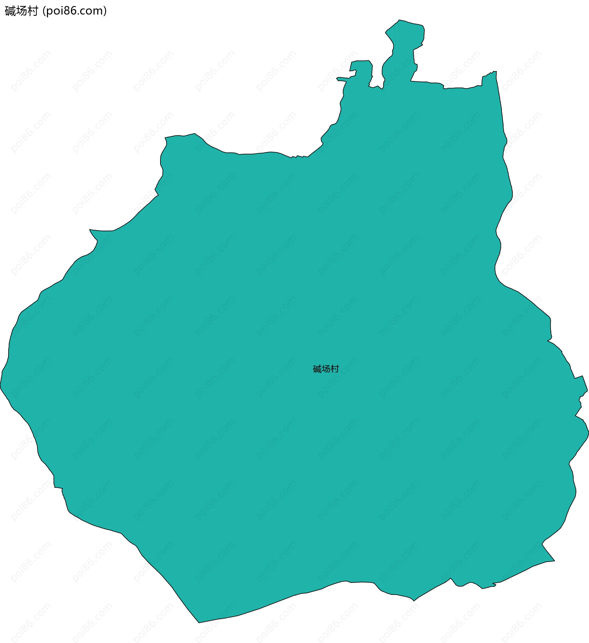 碱场村边界地图