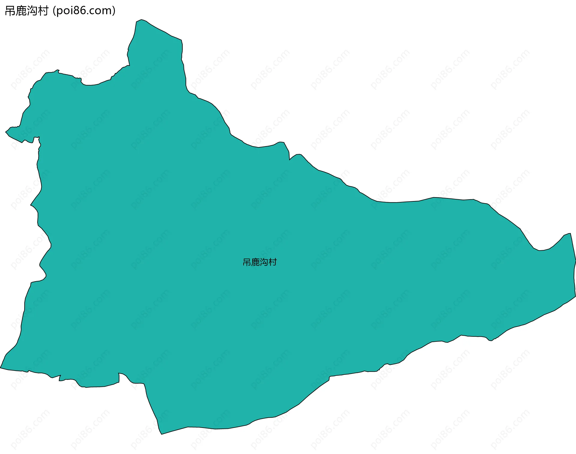 吊鹿沟村边界地图