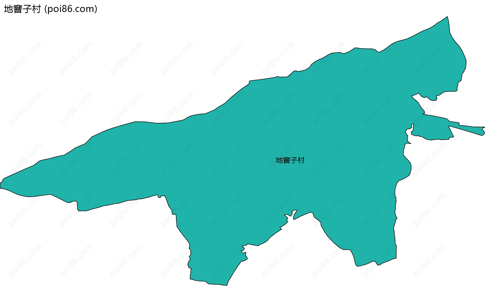 地窨子村边界地图