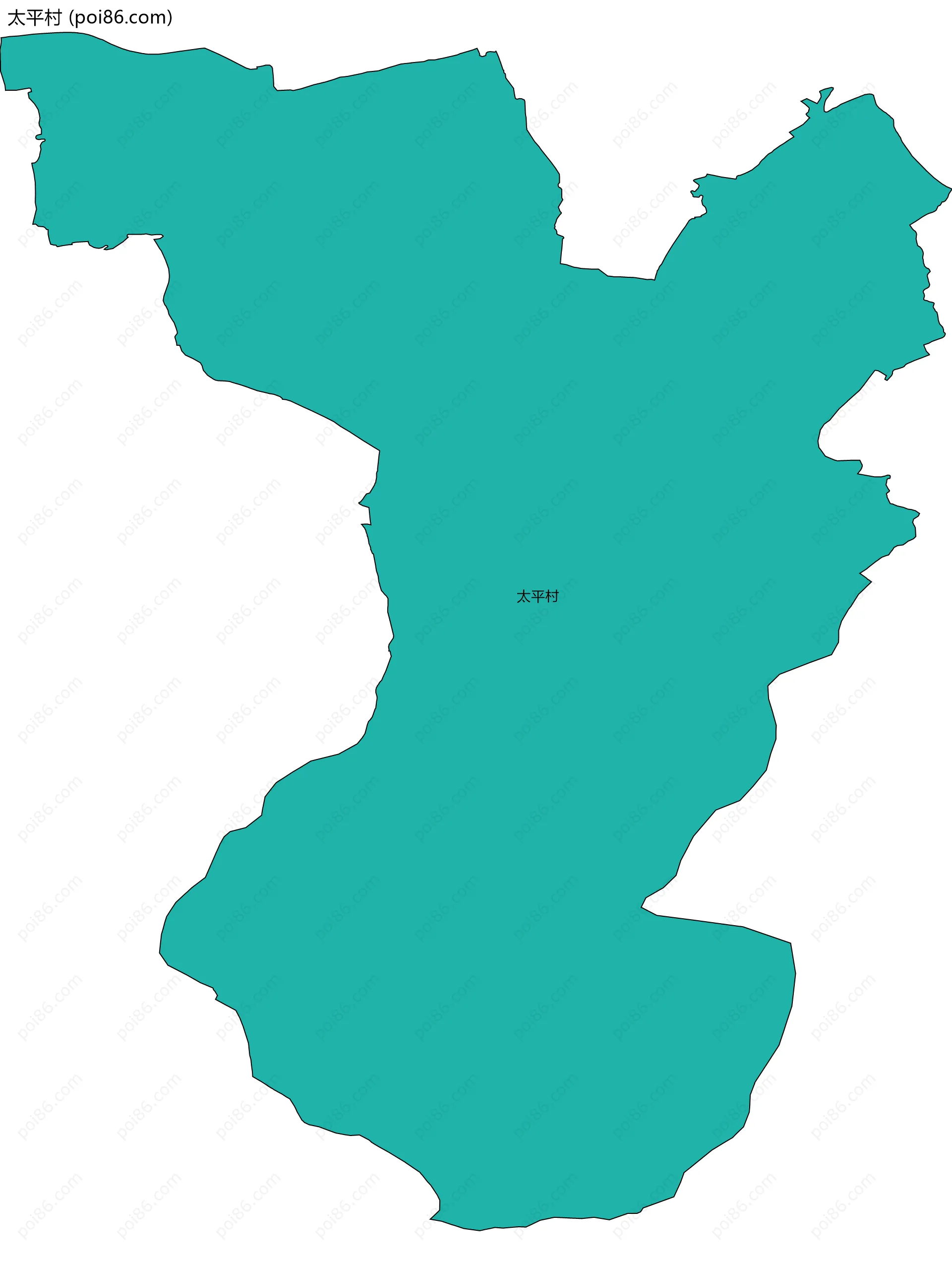 太平村边界地图