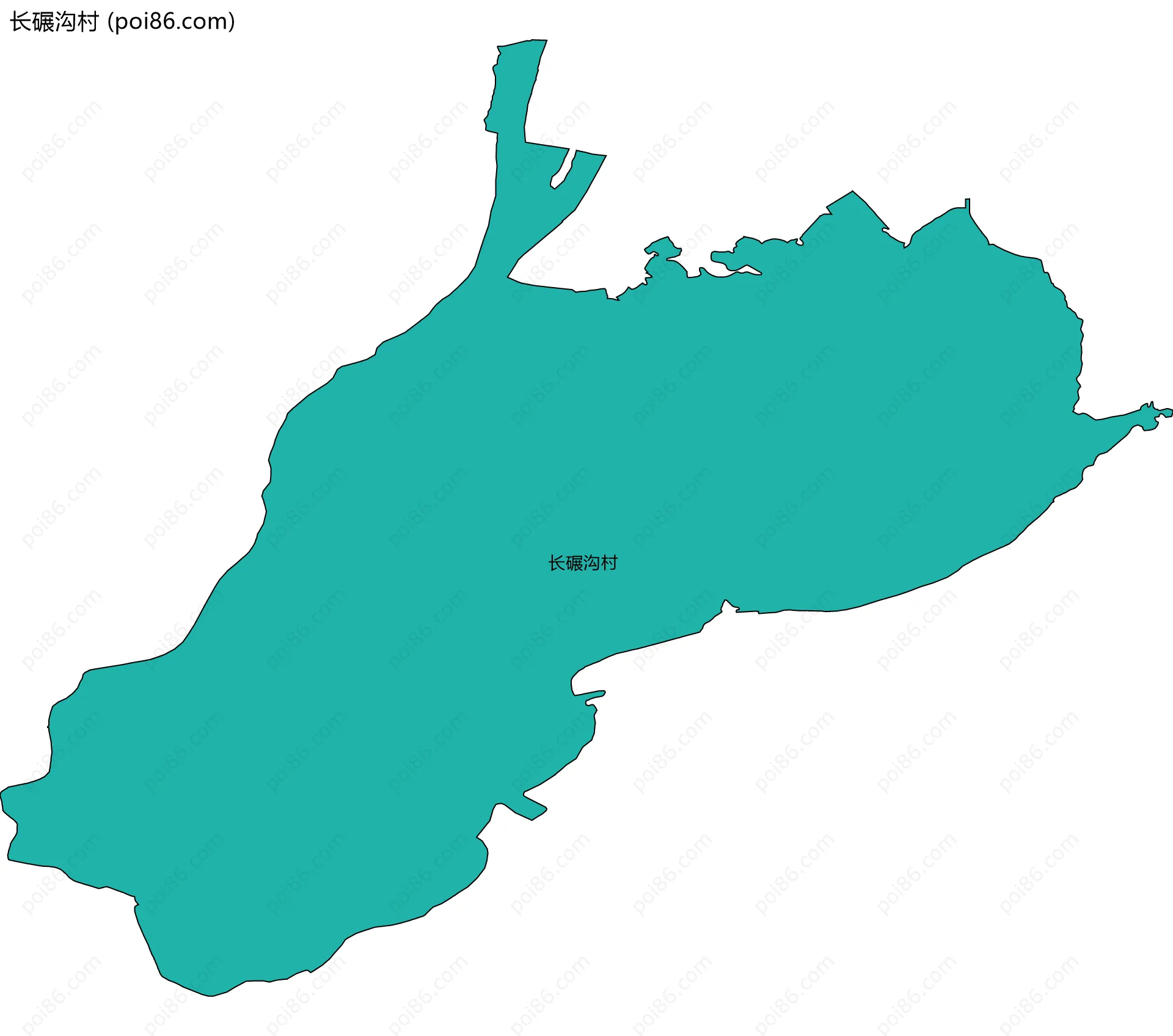 长碾沟村边界地图