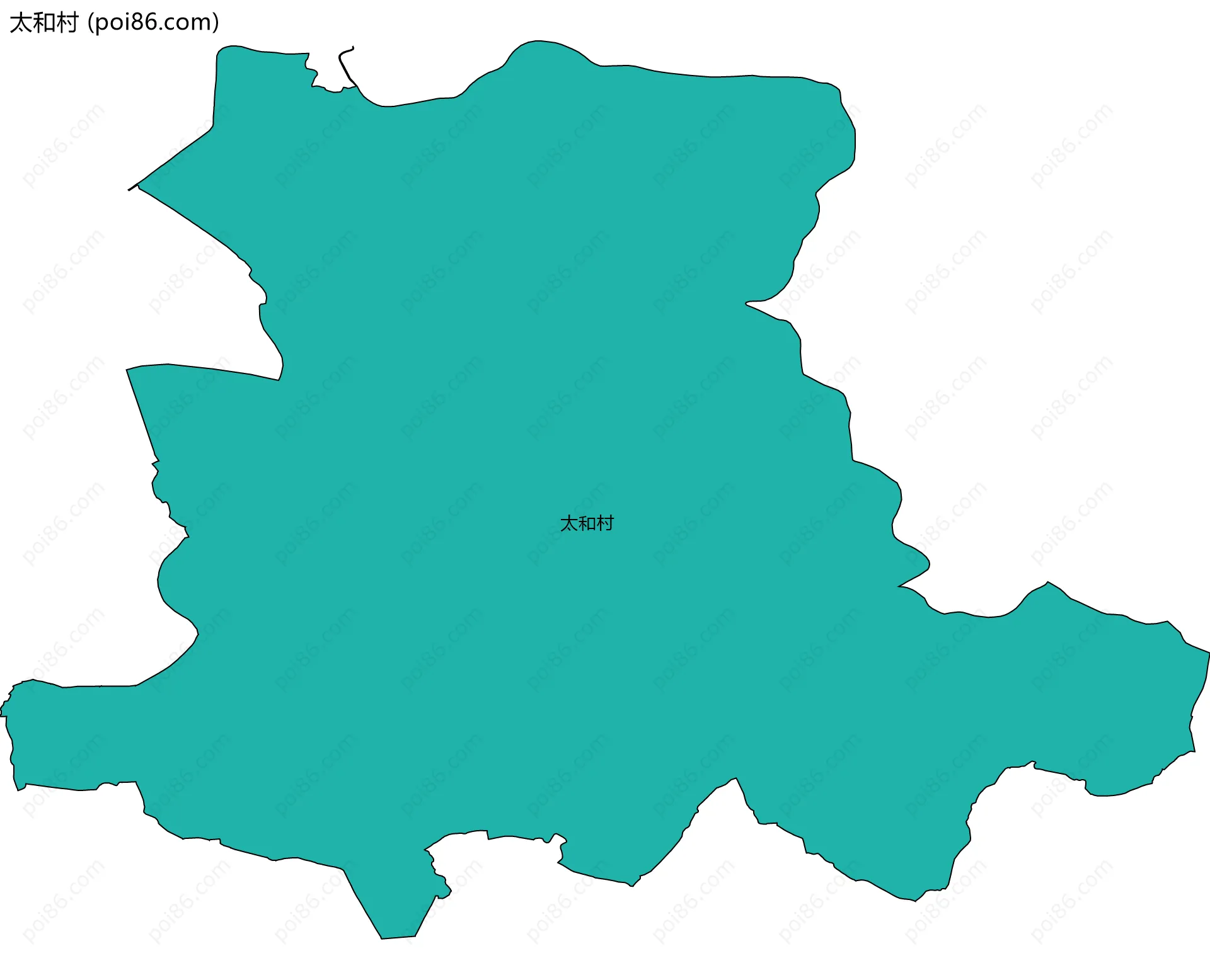 太和村边界地图