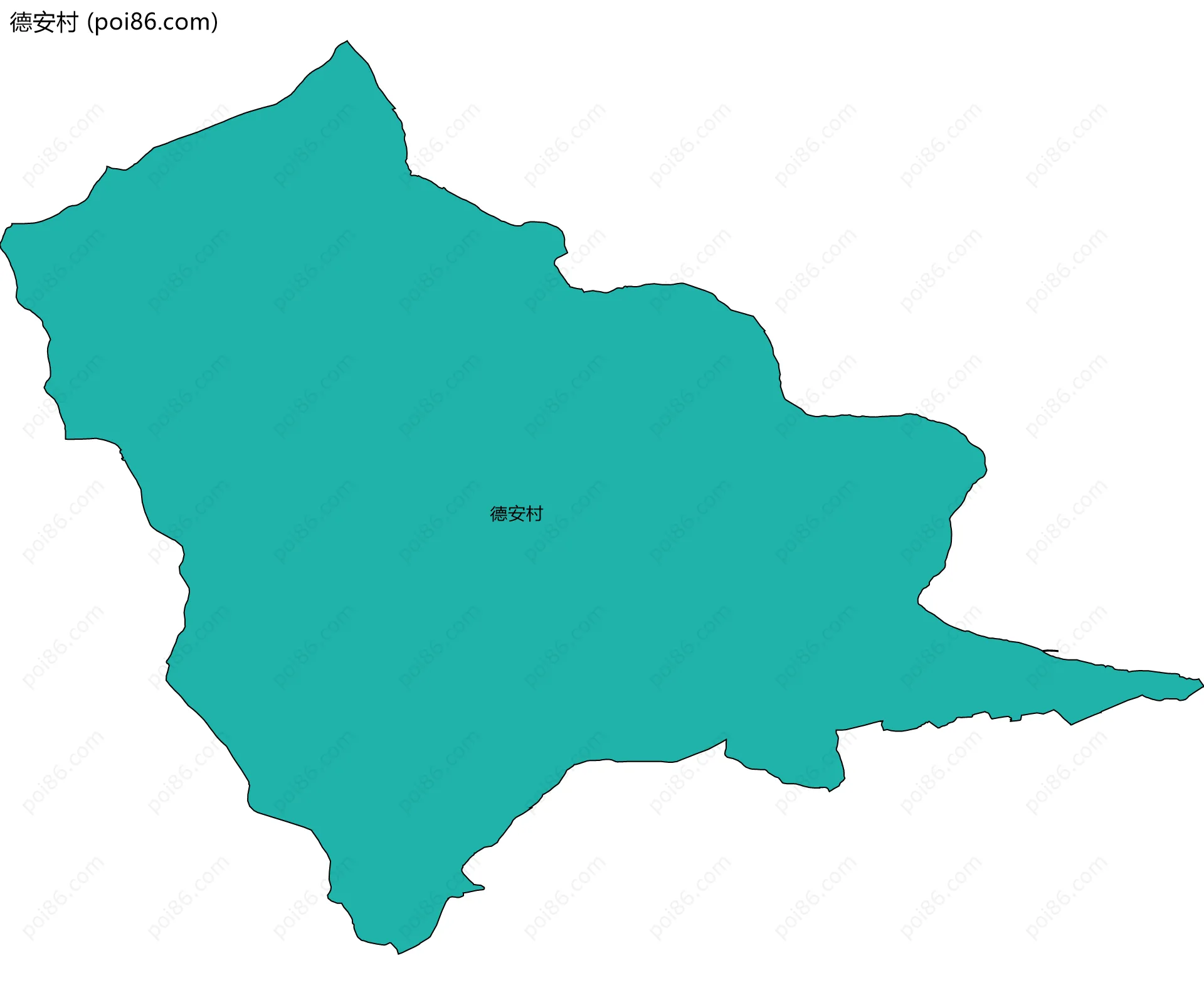 德安村边界地图