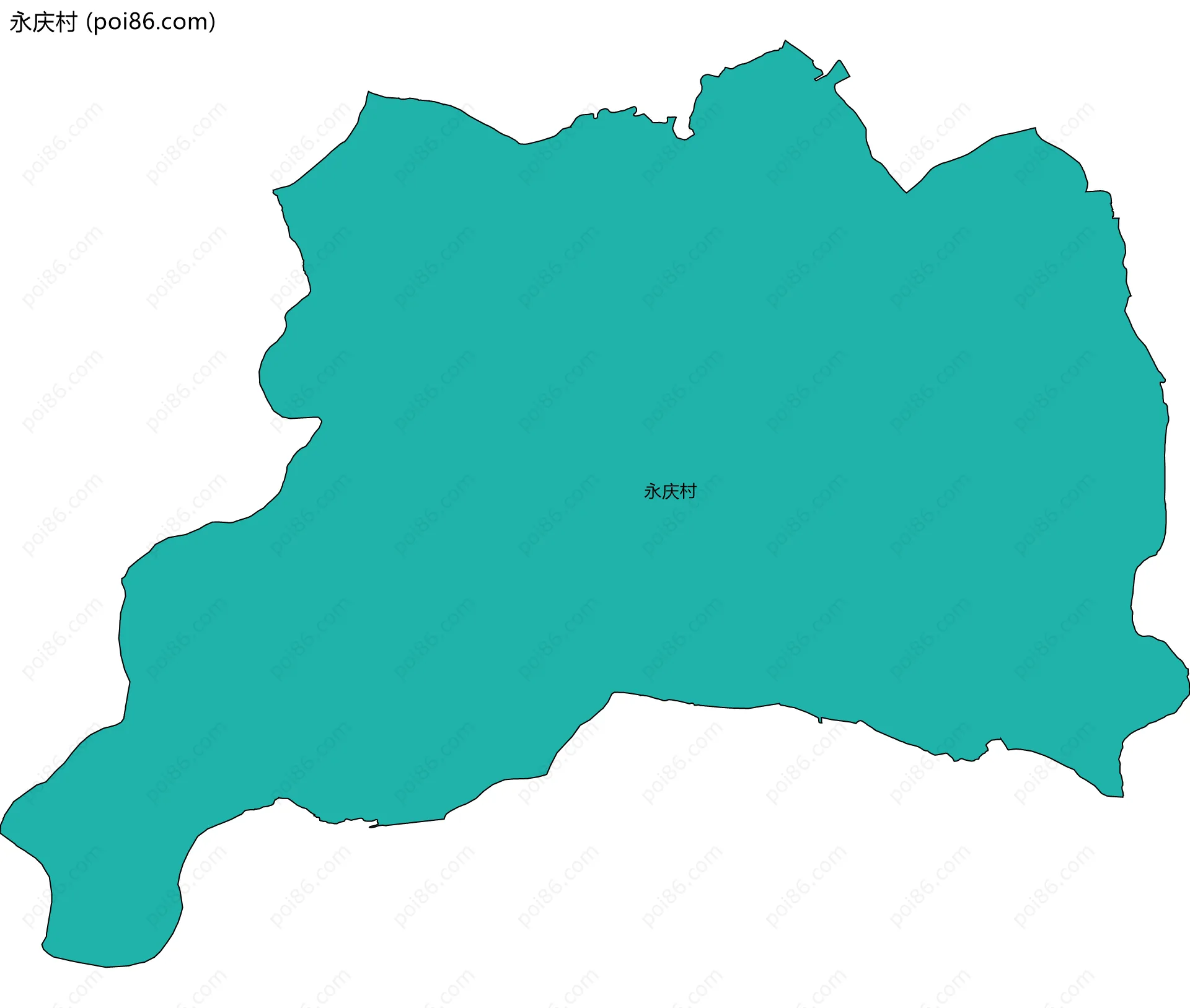 永庆村边界地图