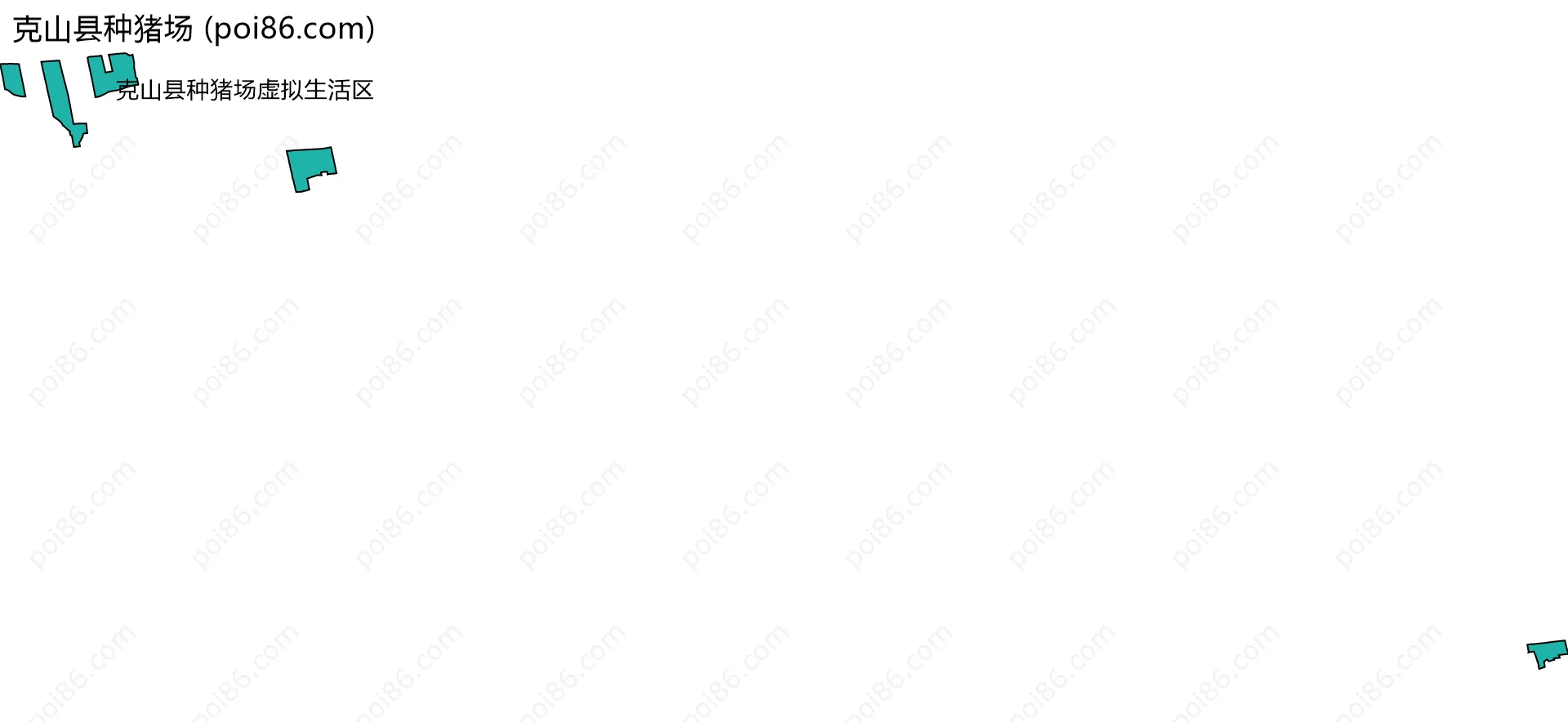 克山县种猪场边界地图(五级行政区划)