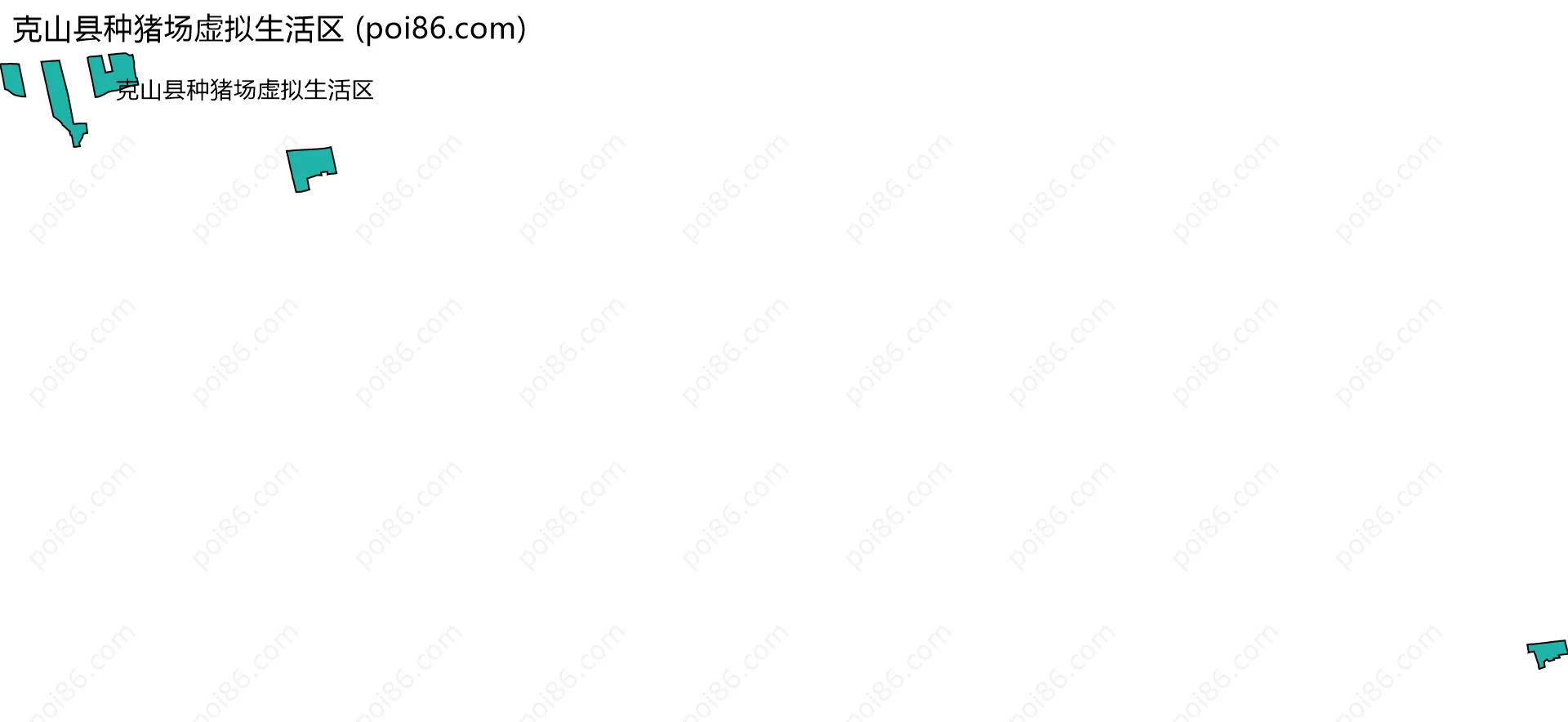 克山县种猪场虚拟生活区边界地图