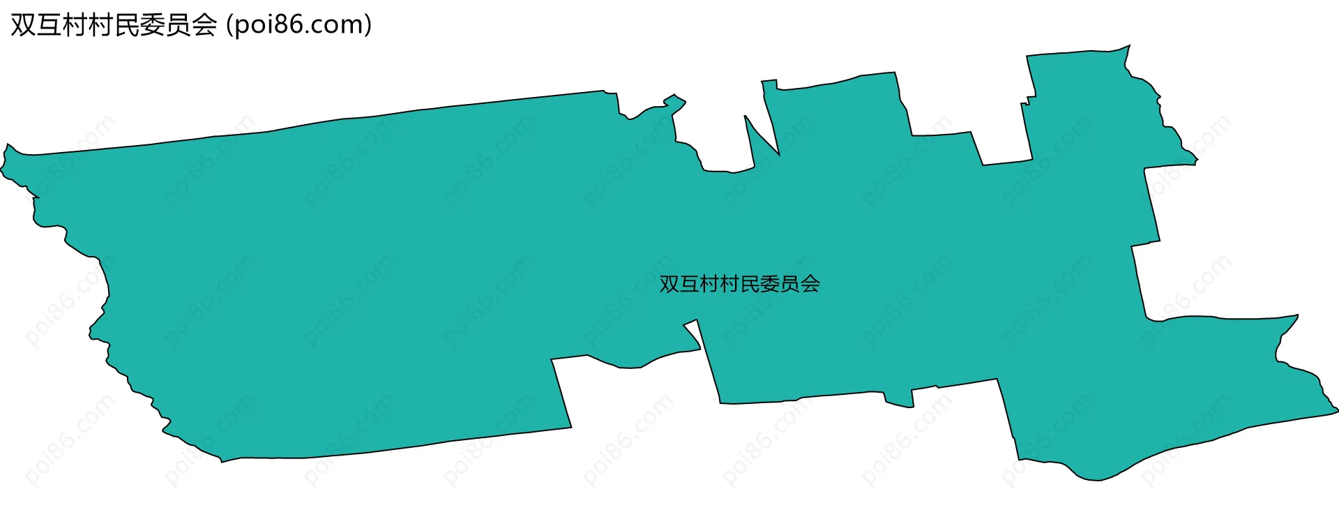双互村村民委员会边界地图