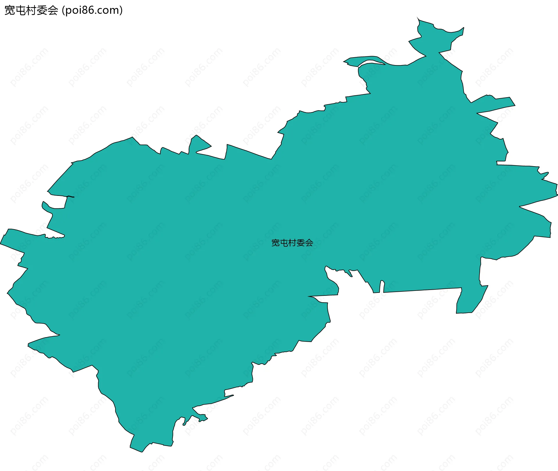 宽屯村委会边界地图