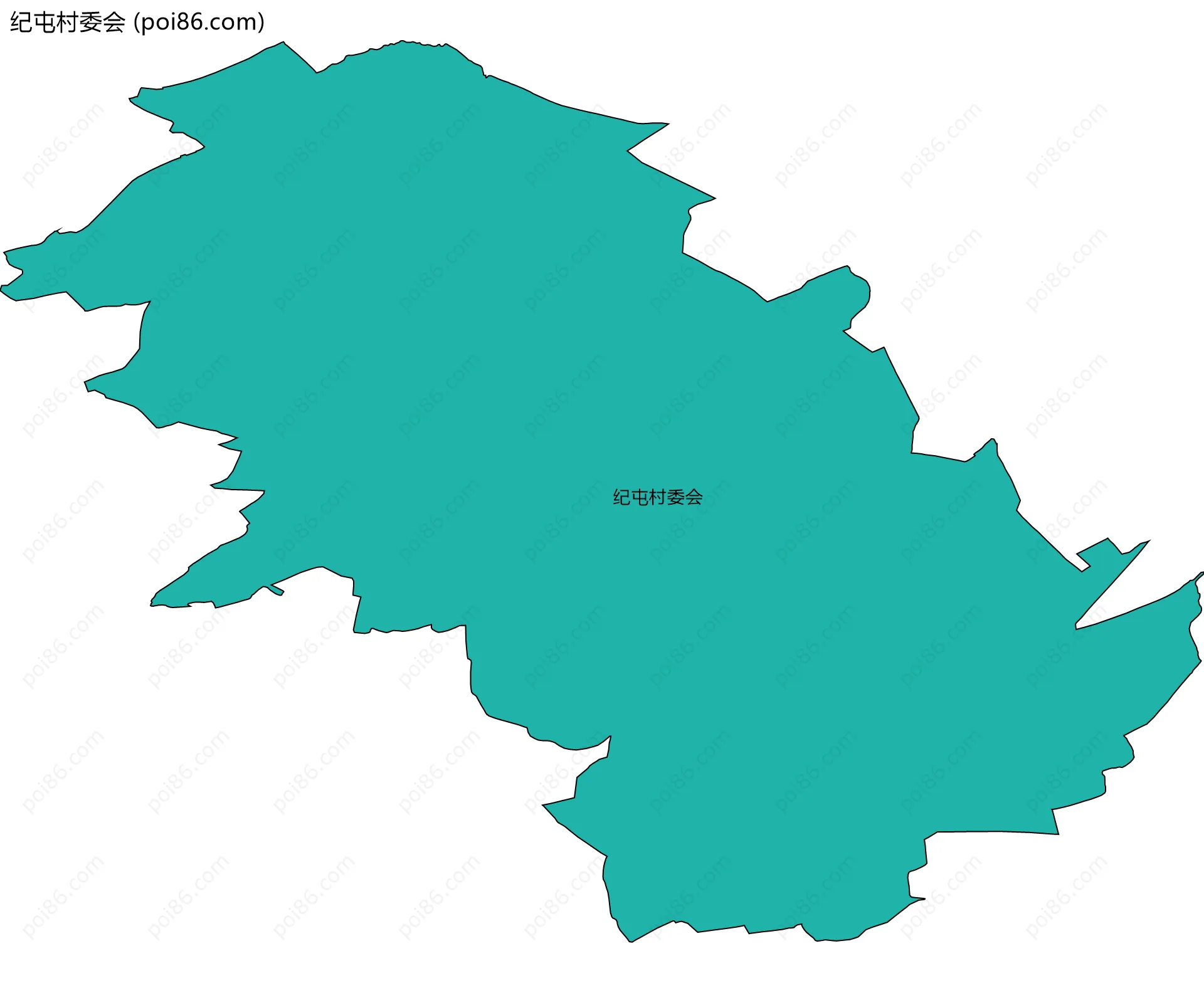 纪屯村委会边界地图