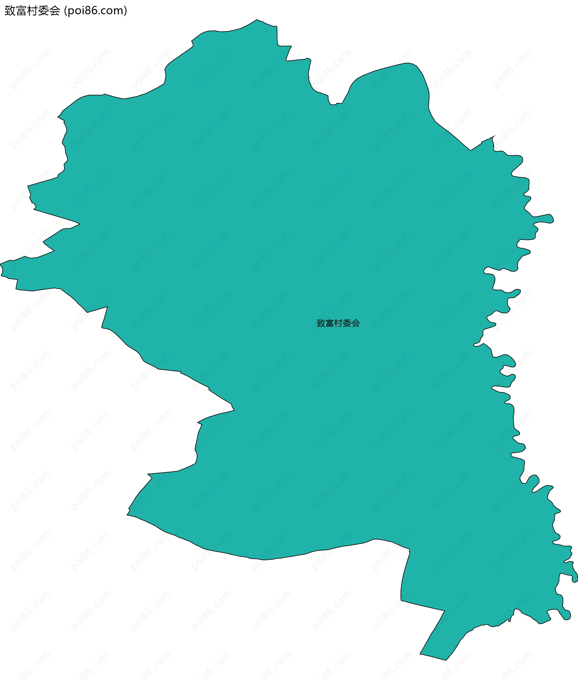 致富村委会边界地图