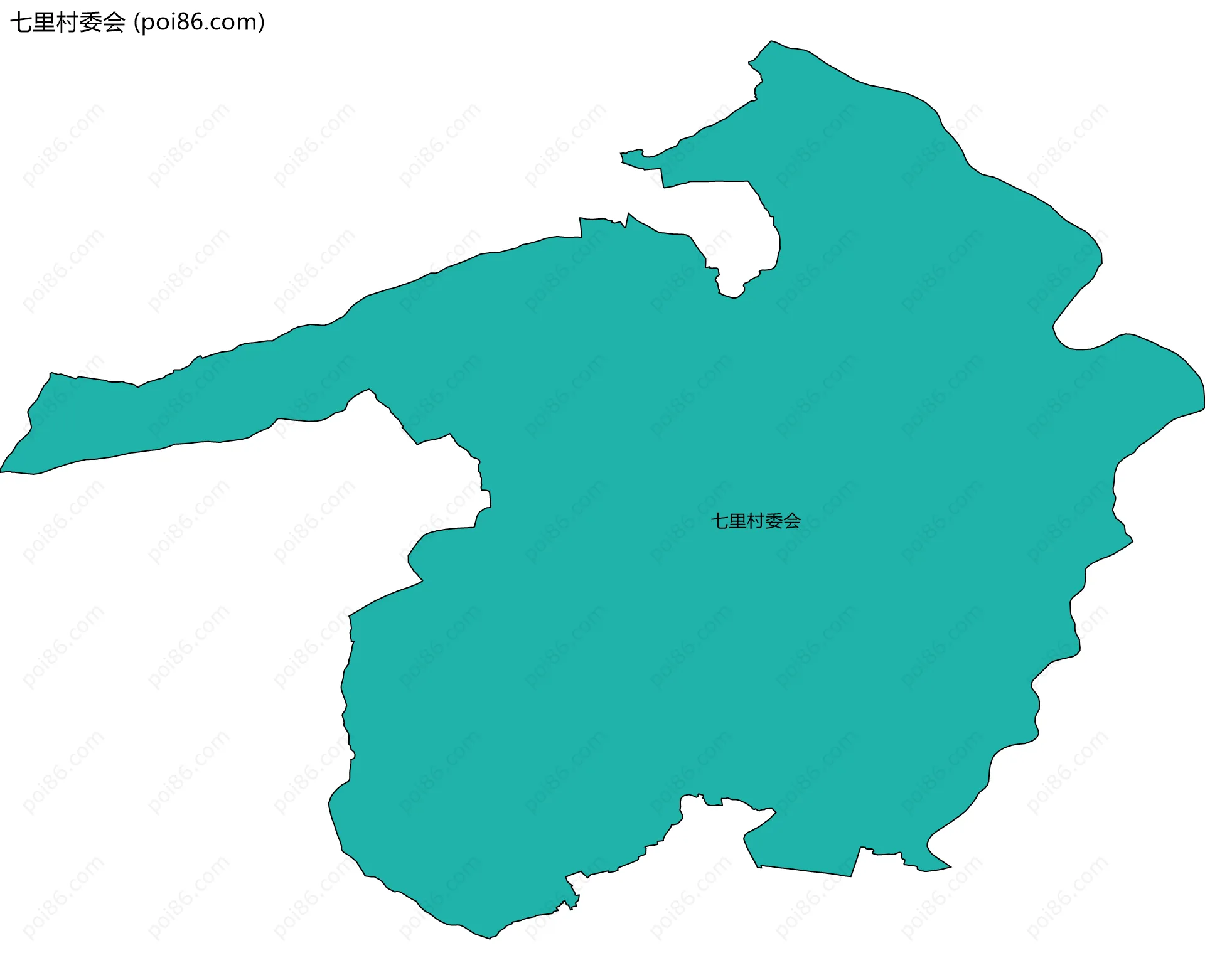 七里村委会边界地图