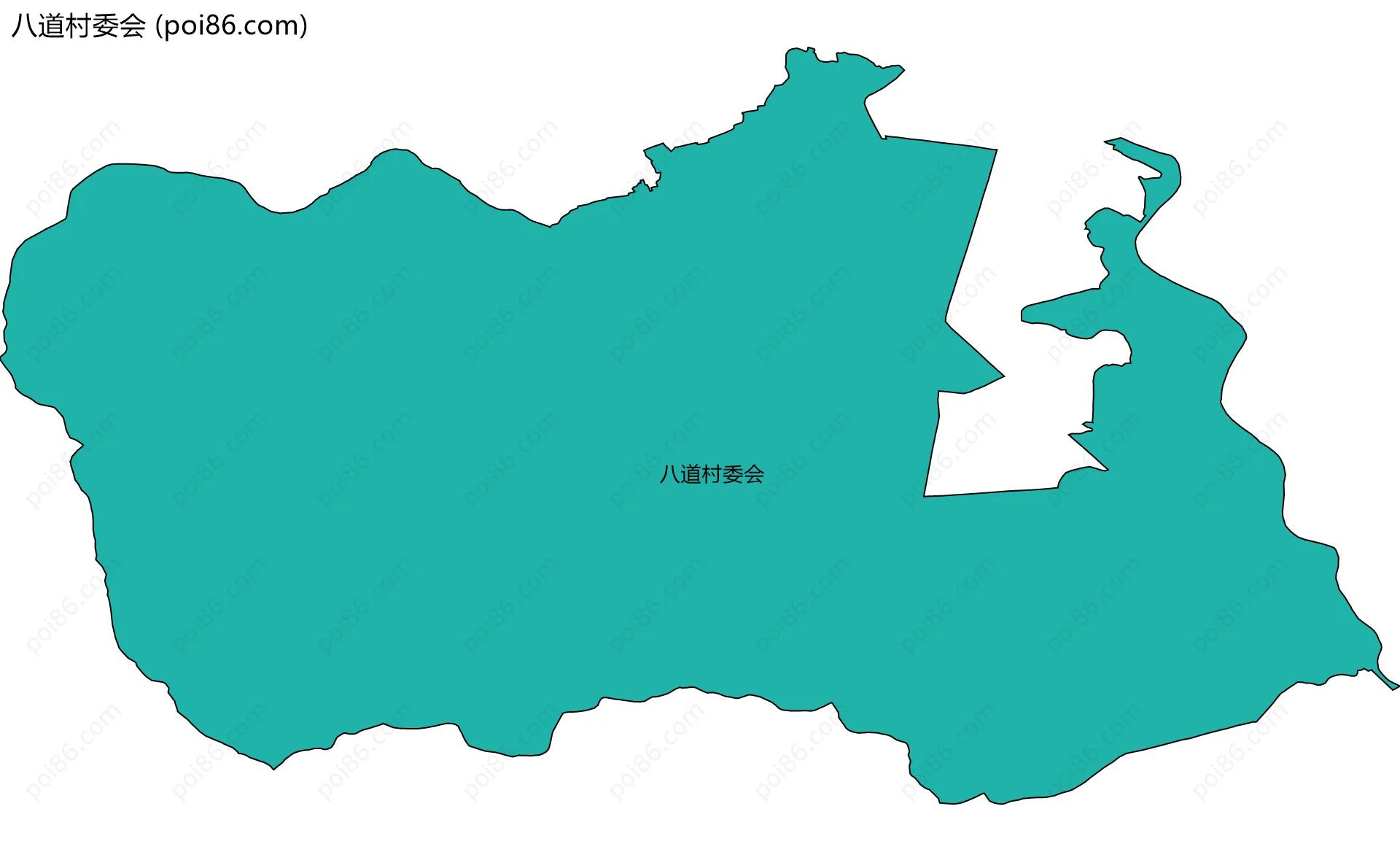 八道村委会边界地图
