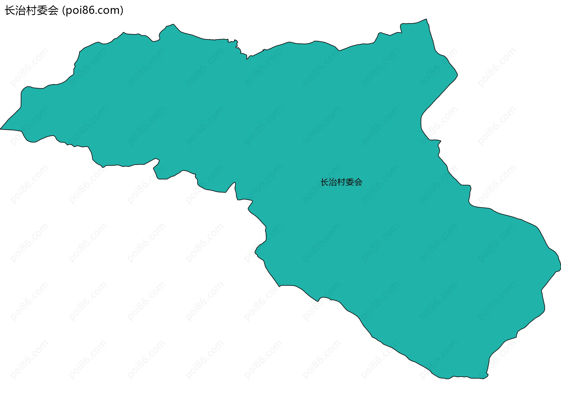 长治村委会边界地图