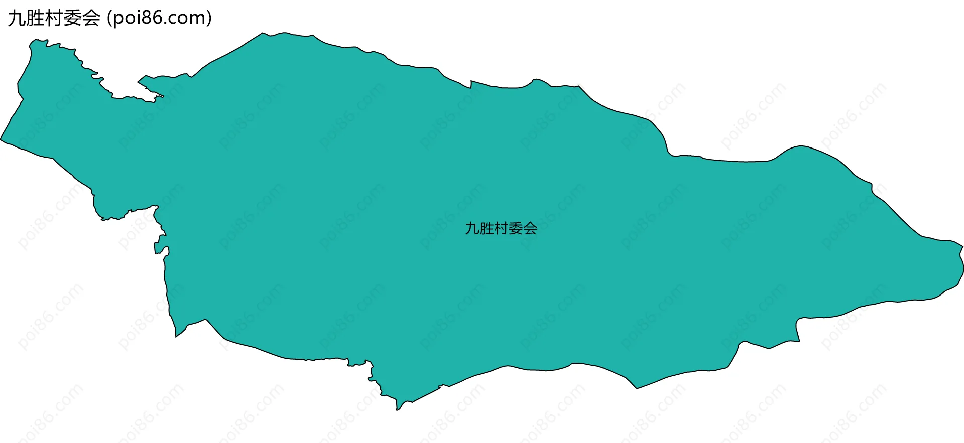 九胜村委会边界地图