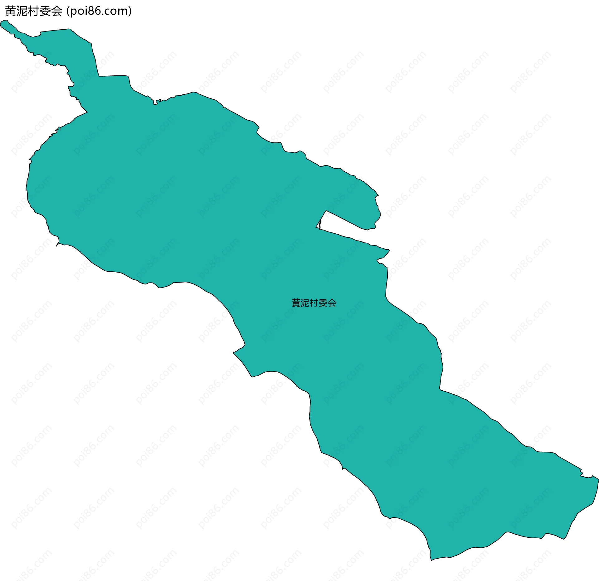 黄泥村委会边界地图