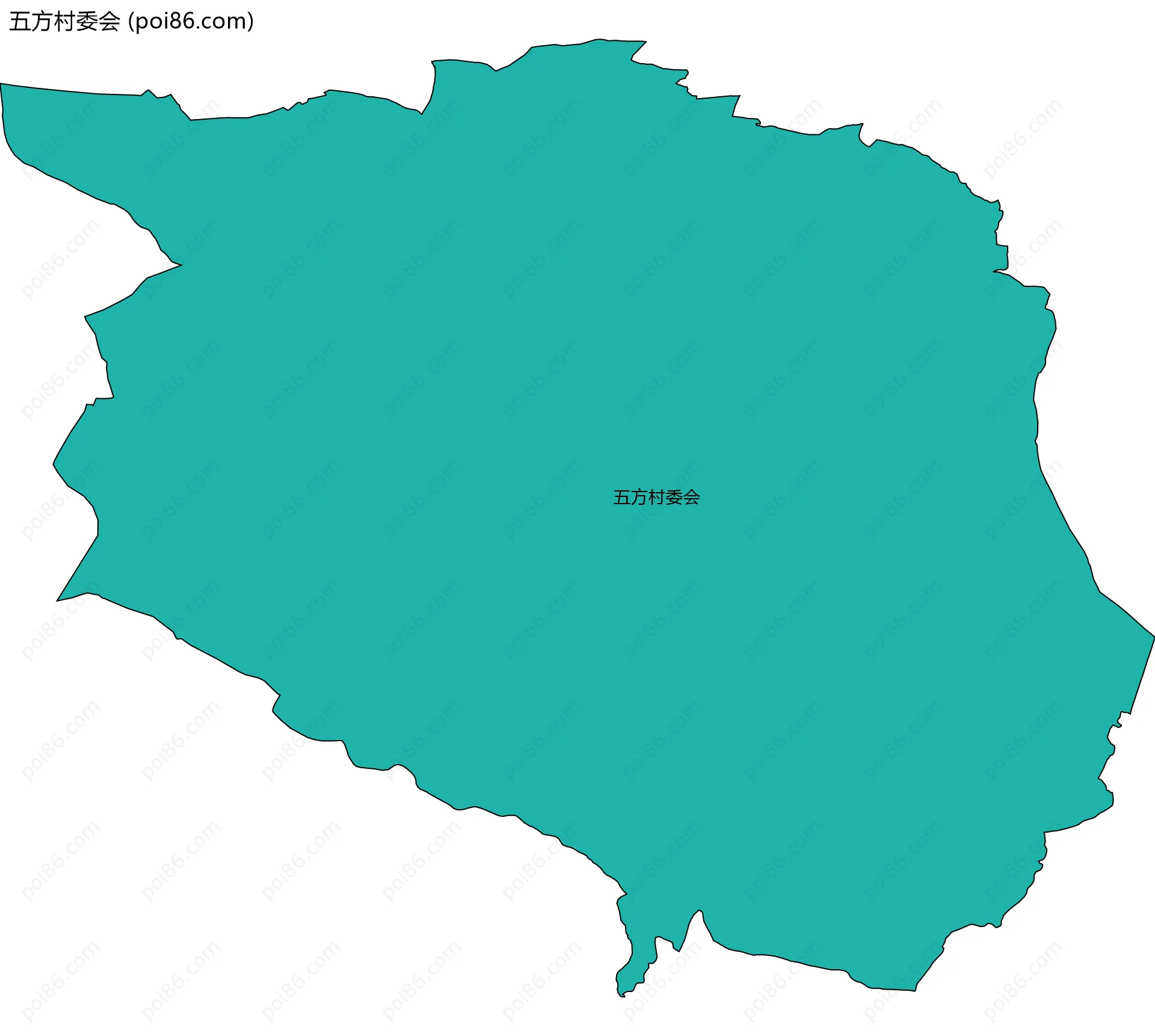 五方村委会边界地图