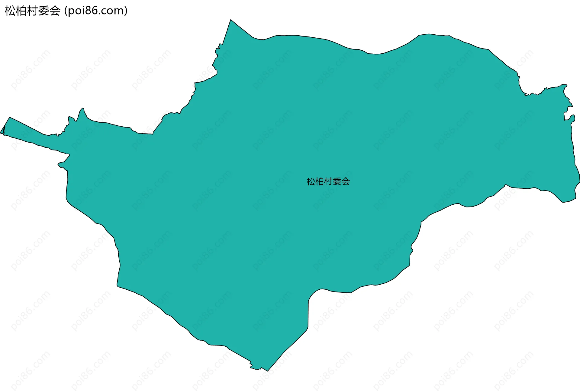 松柏村委会边界地图