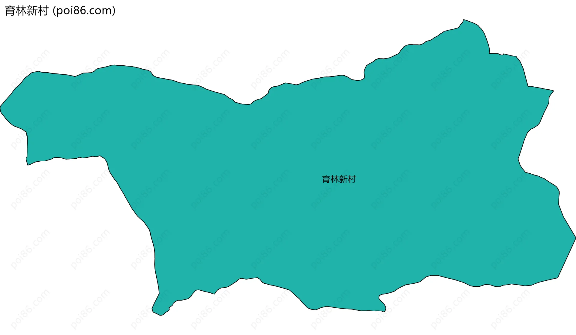 育林新村边界地图