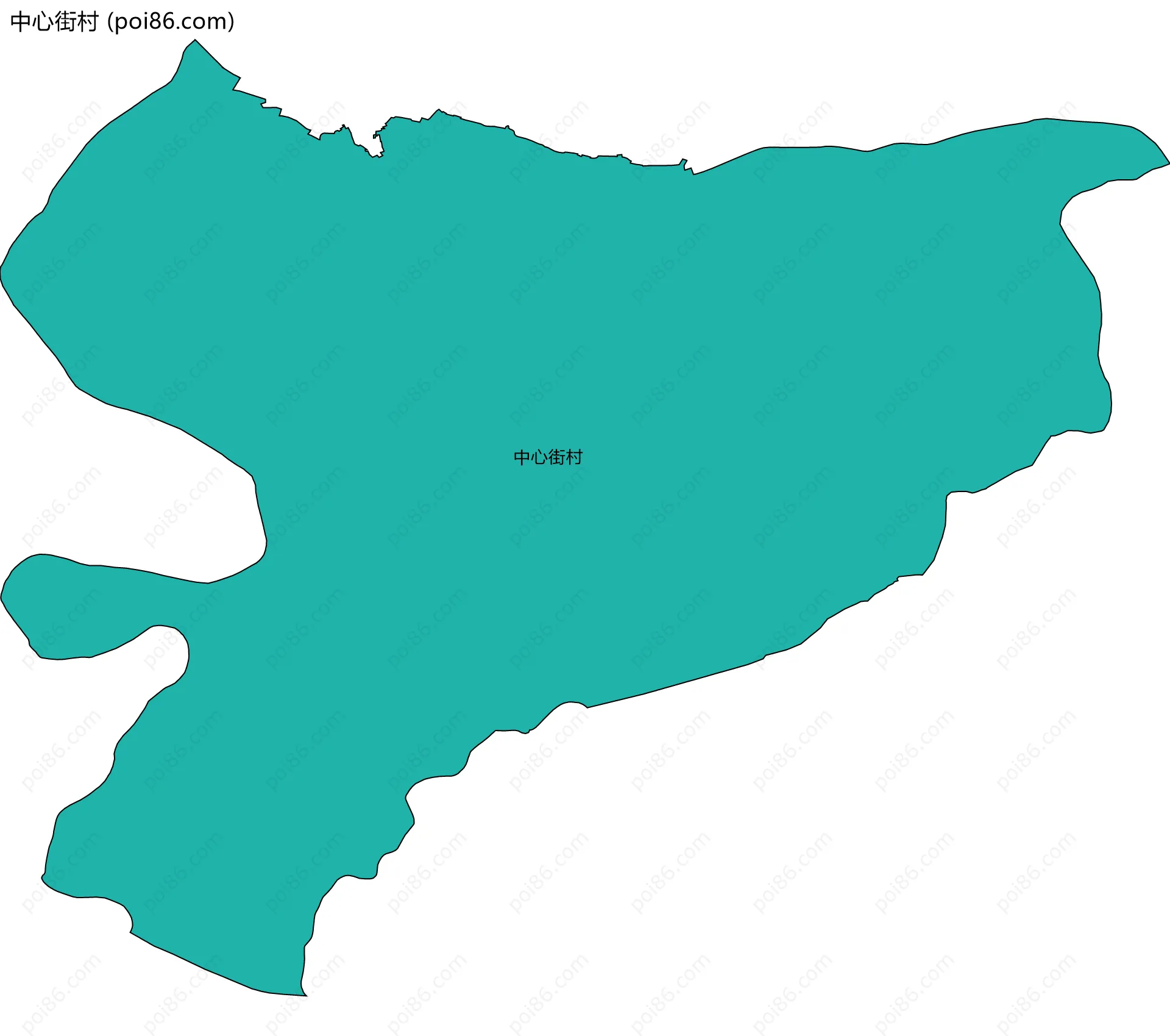 中心街村边界地图
