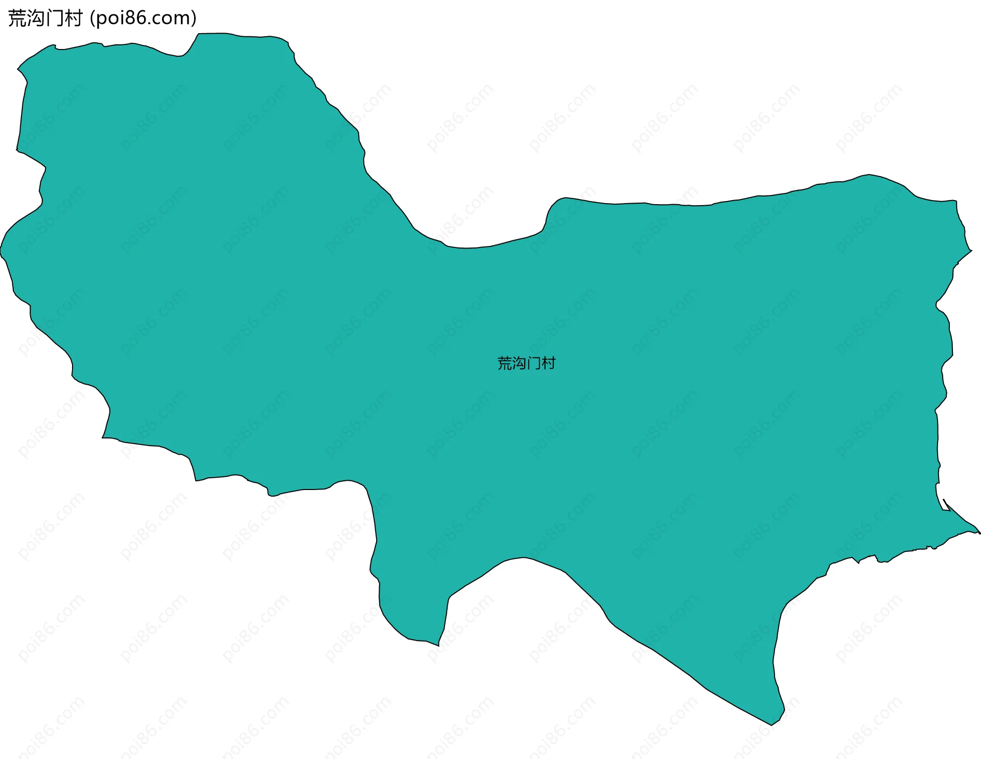 荒沟门村边界地图