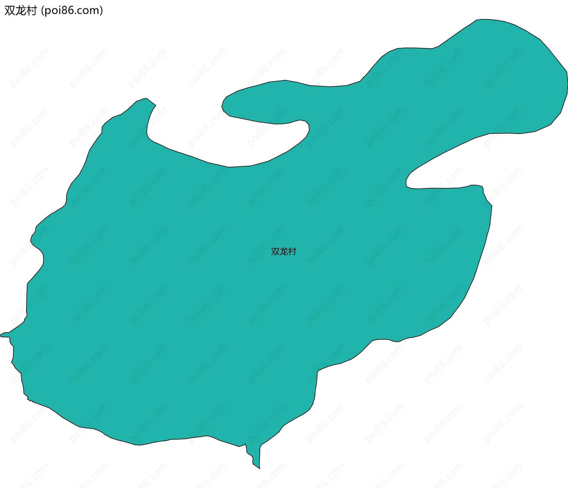 双龙村边界地图