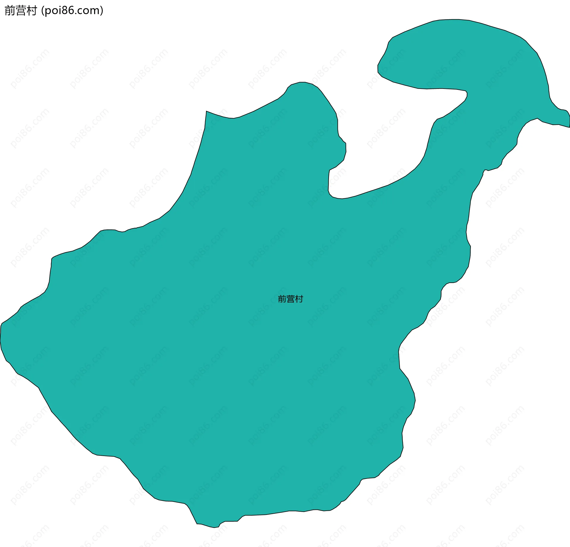 前营村边界地图