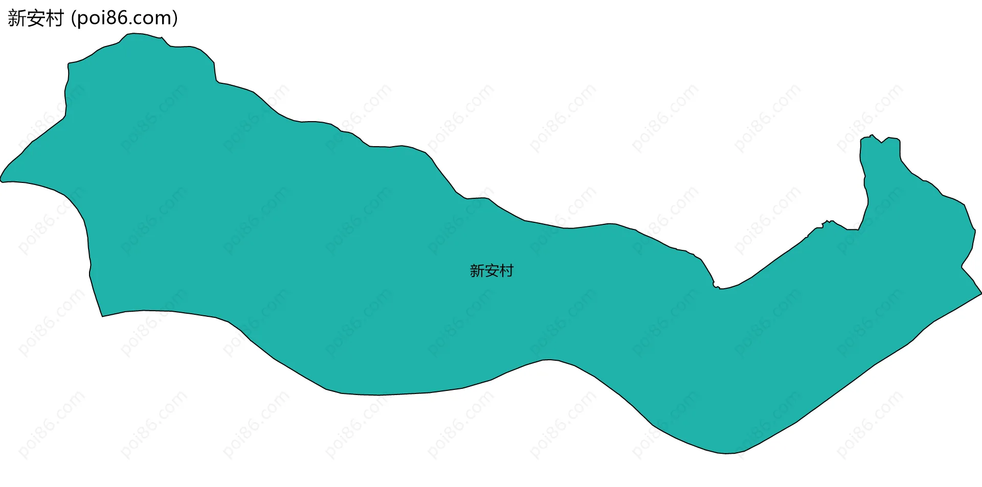 新安村边界地图