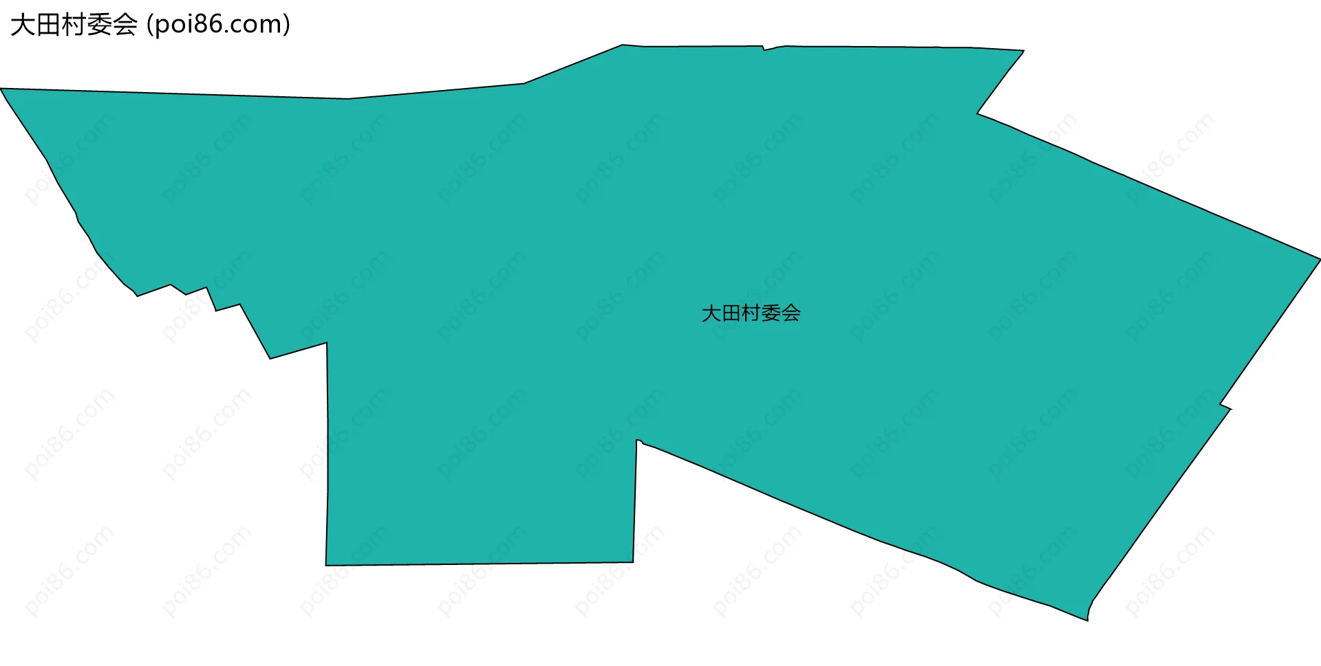 大田村委会边界地图