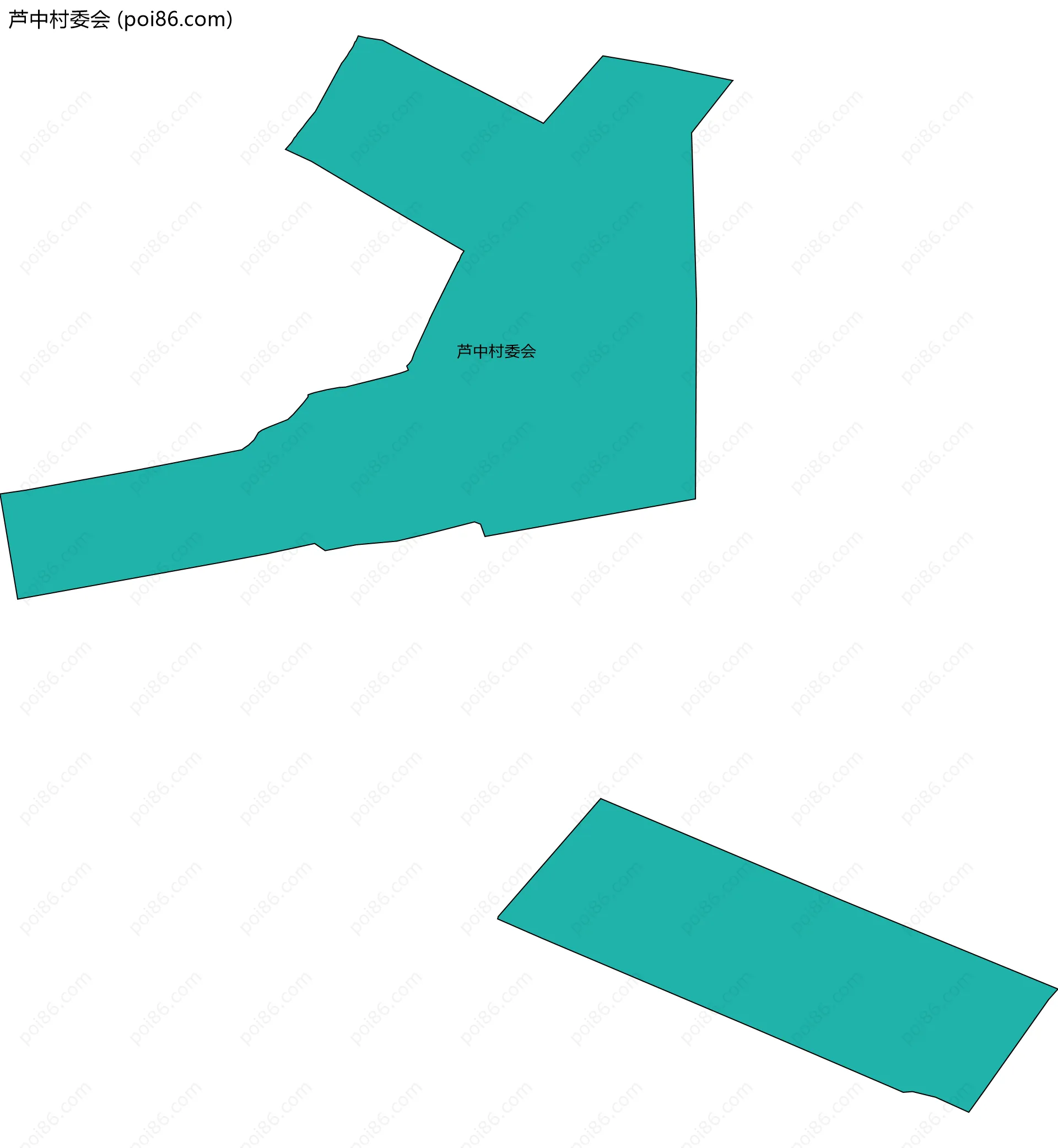 芦中村委会边界地图