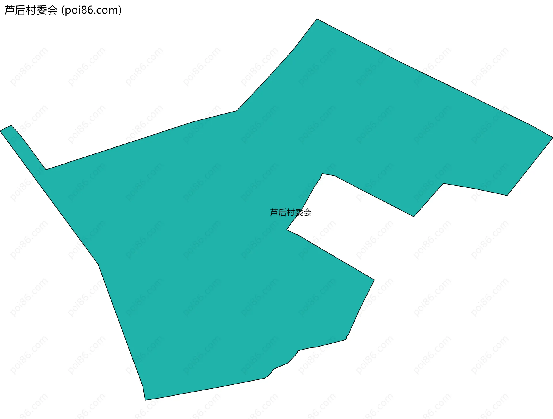芦后村委会边界地图