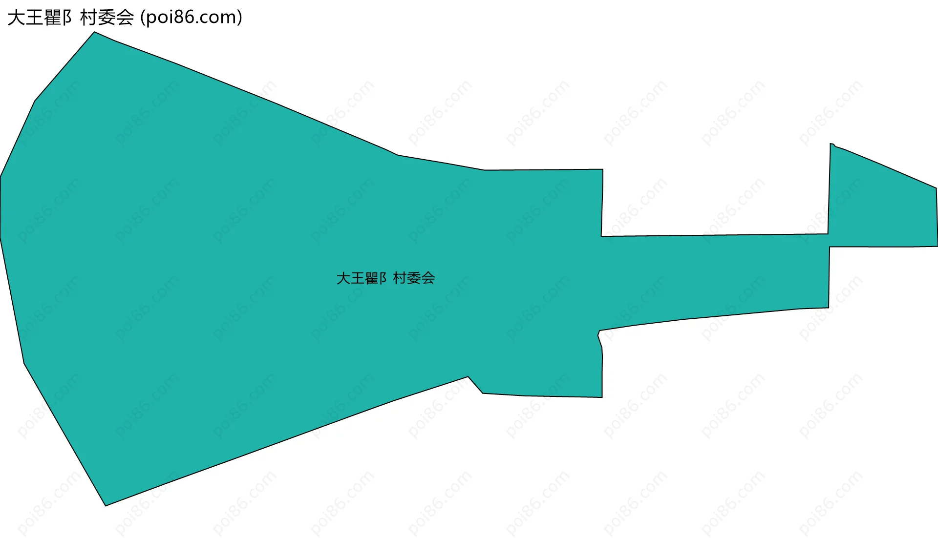 大王瞿阝村委会边界地图