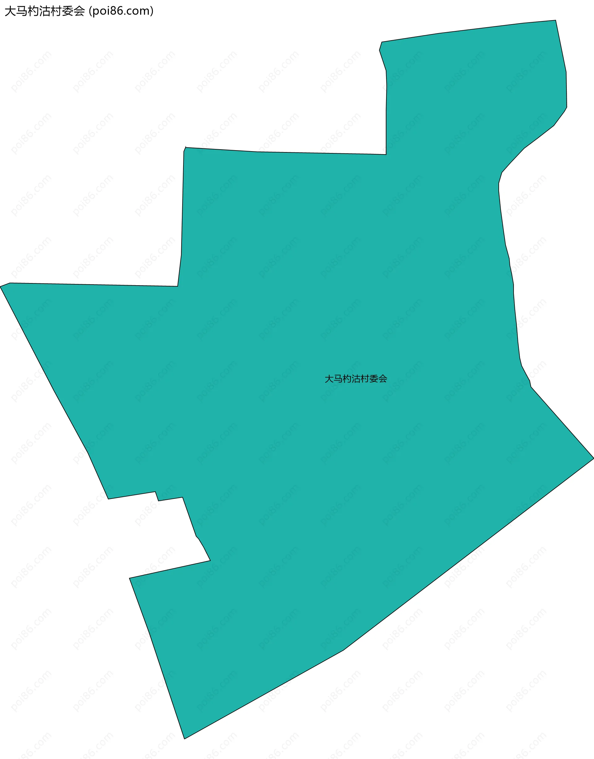 大马杓沽村委会边界地图