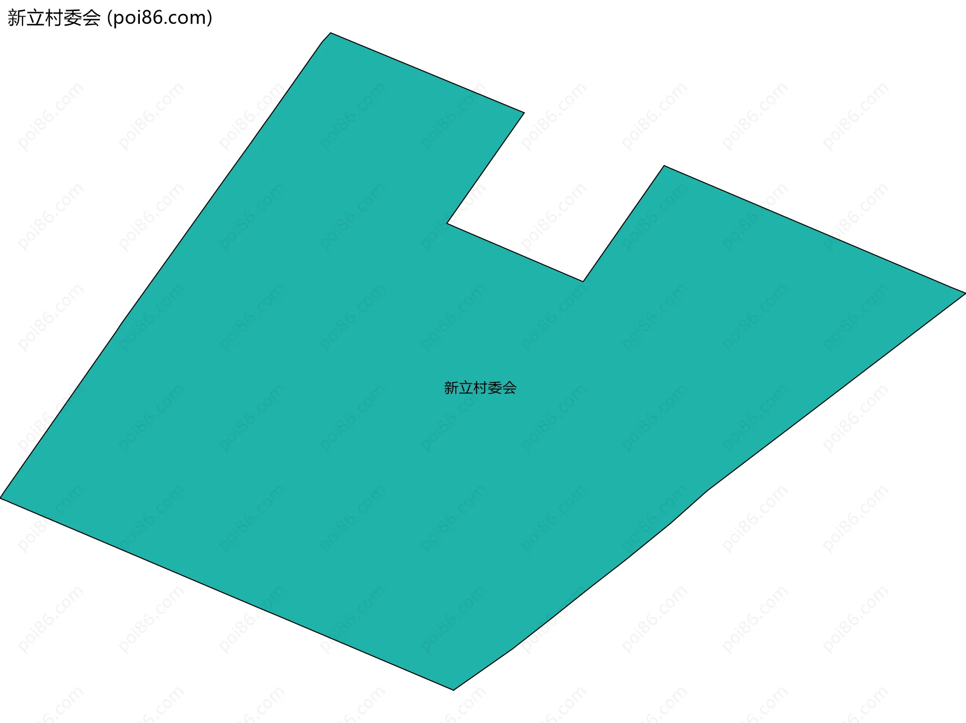 新立村委会边界地图
