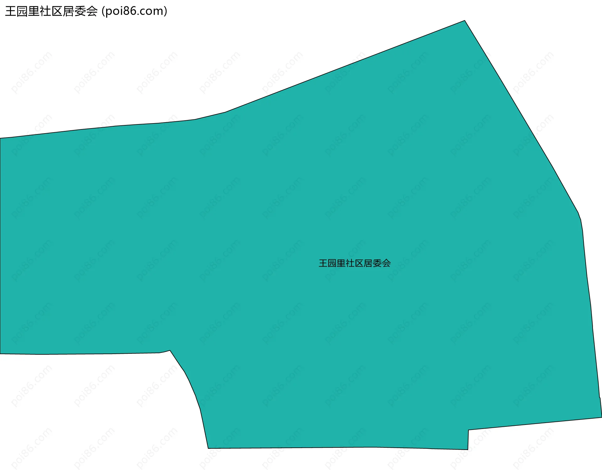 王园里社区居委会边界地图
