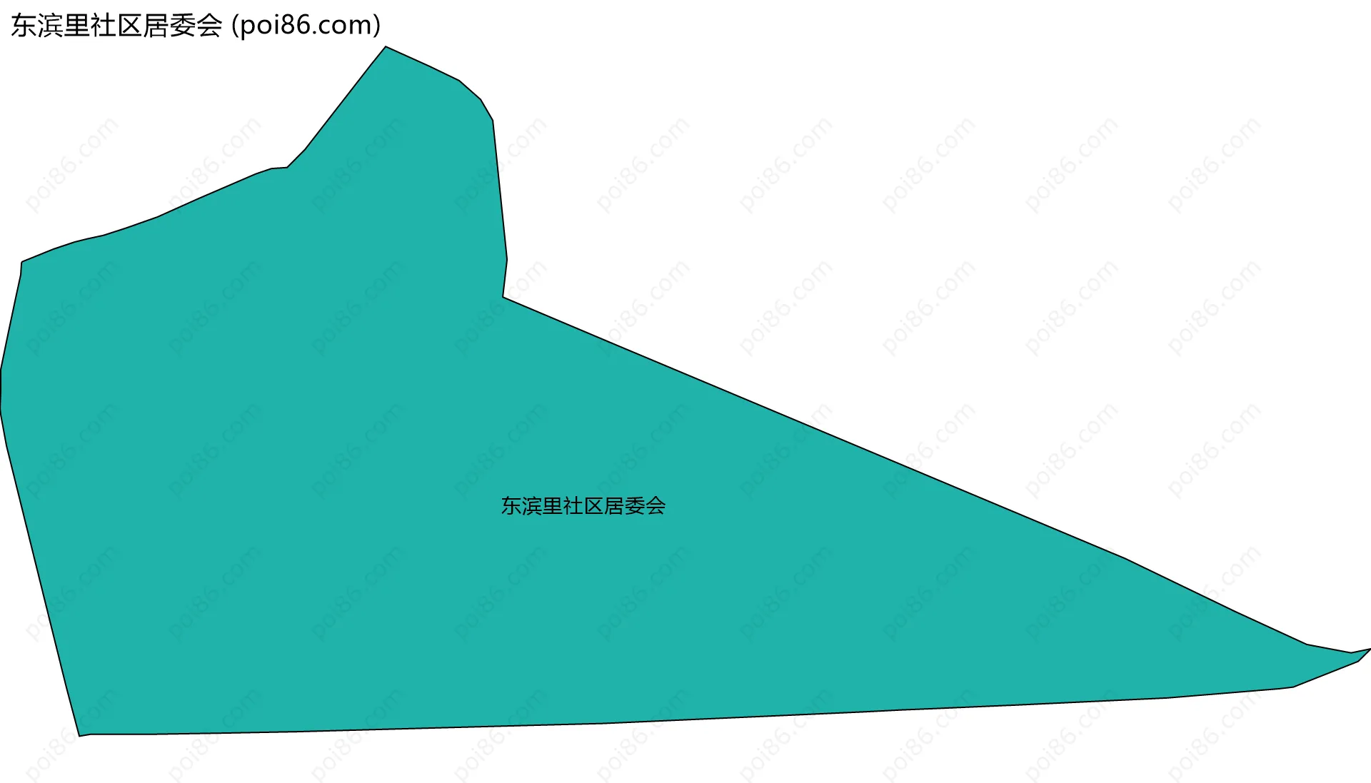 东滨里社区居委会边界地图