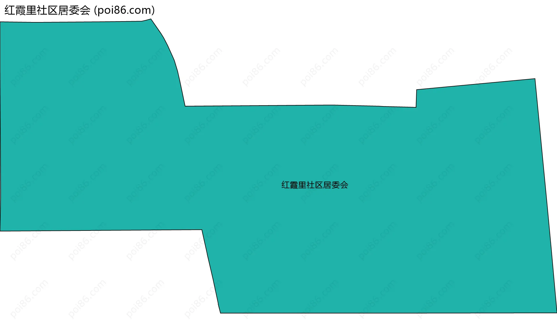 红霞里社区居委会边界地图