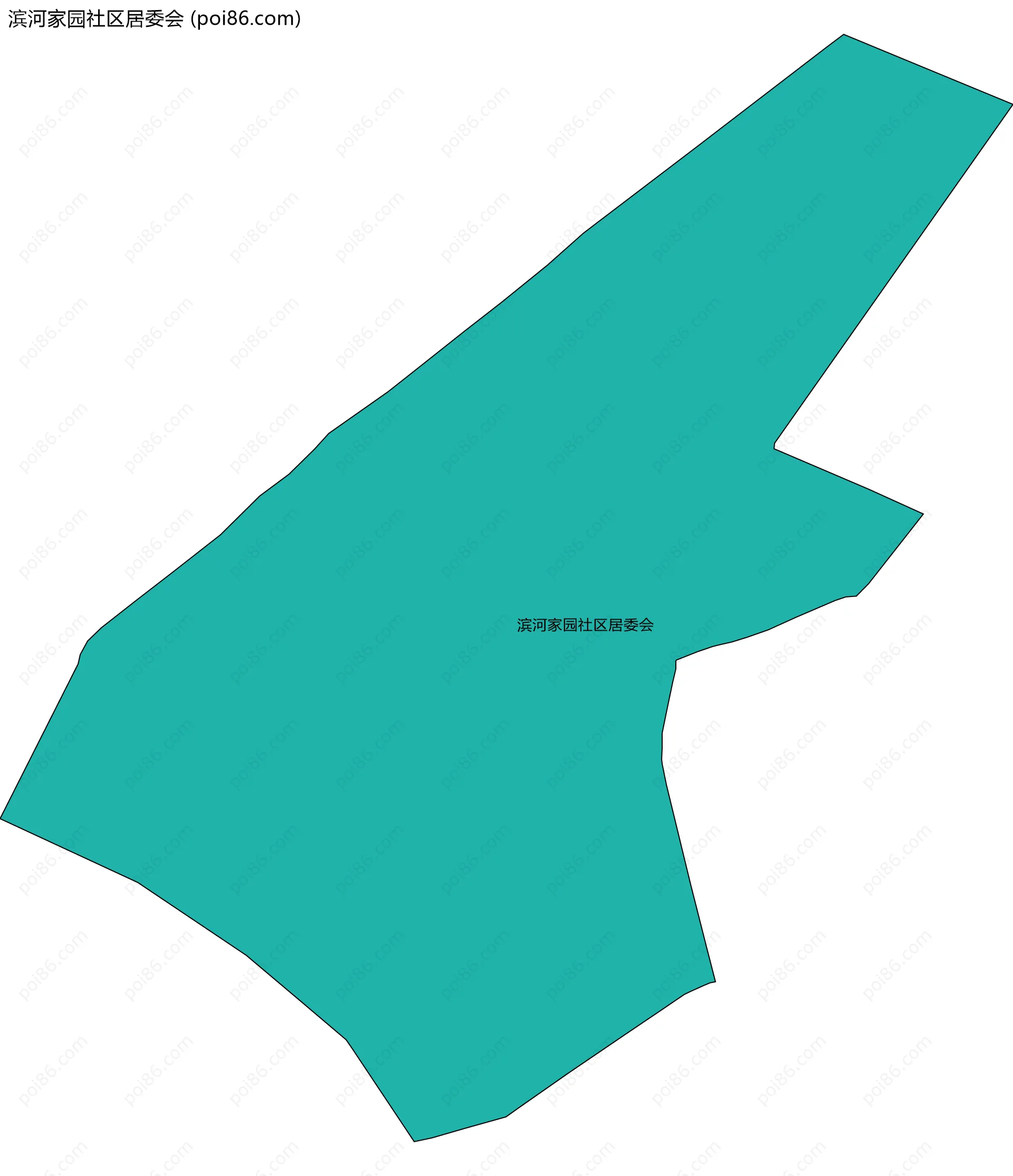 滨河家园社区居委会边界地图